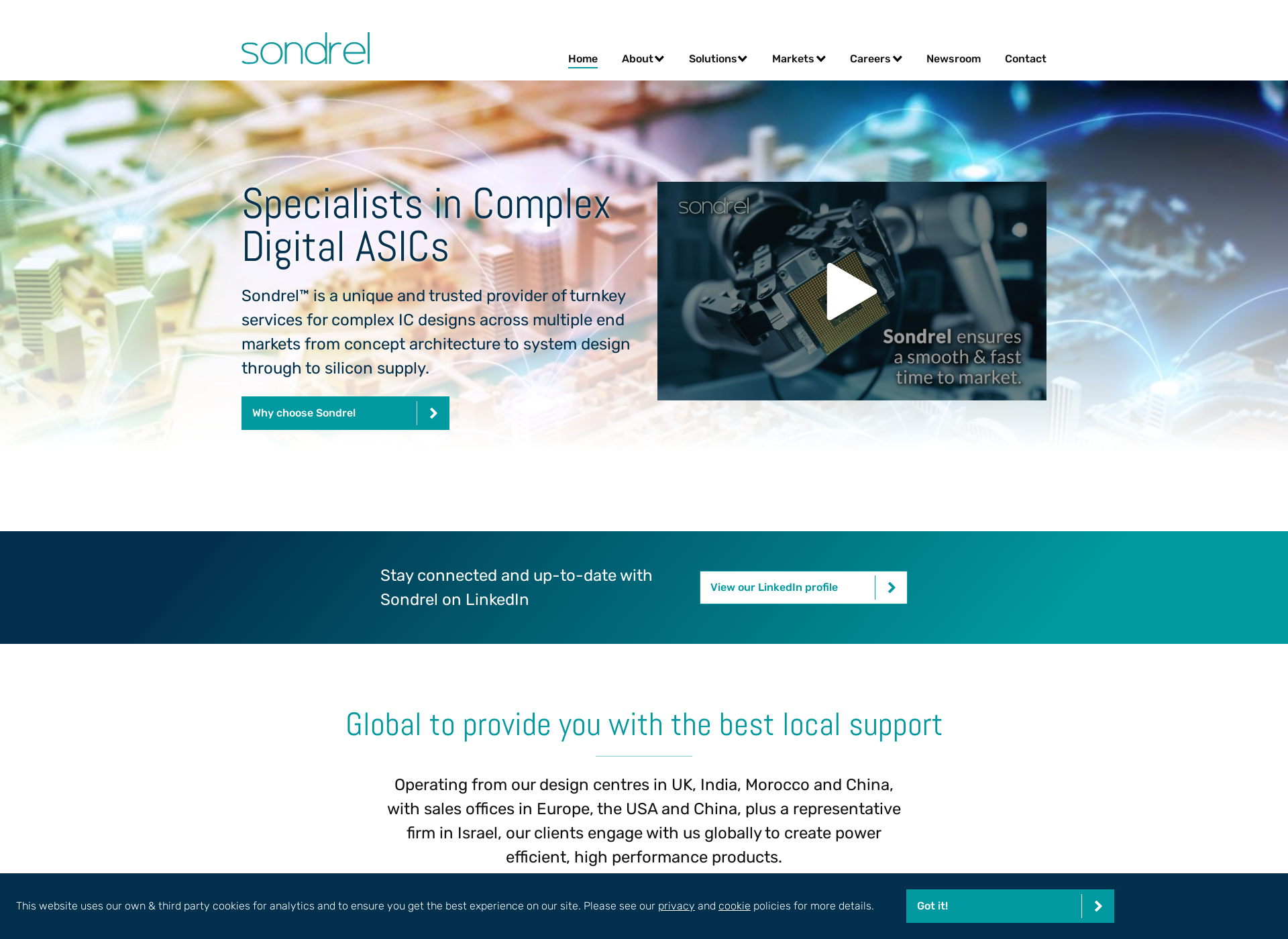 Screenshot for sondrel.com