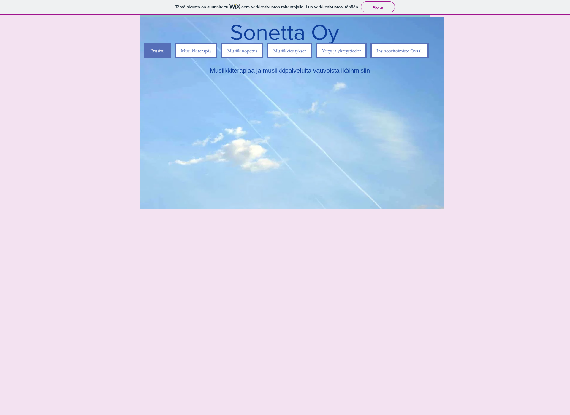 Skärmdump för sonetta.fi