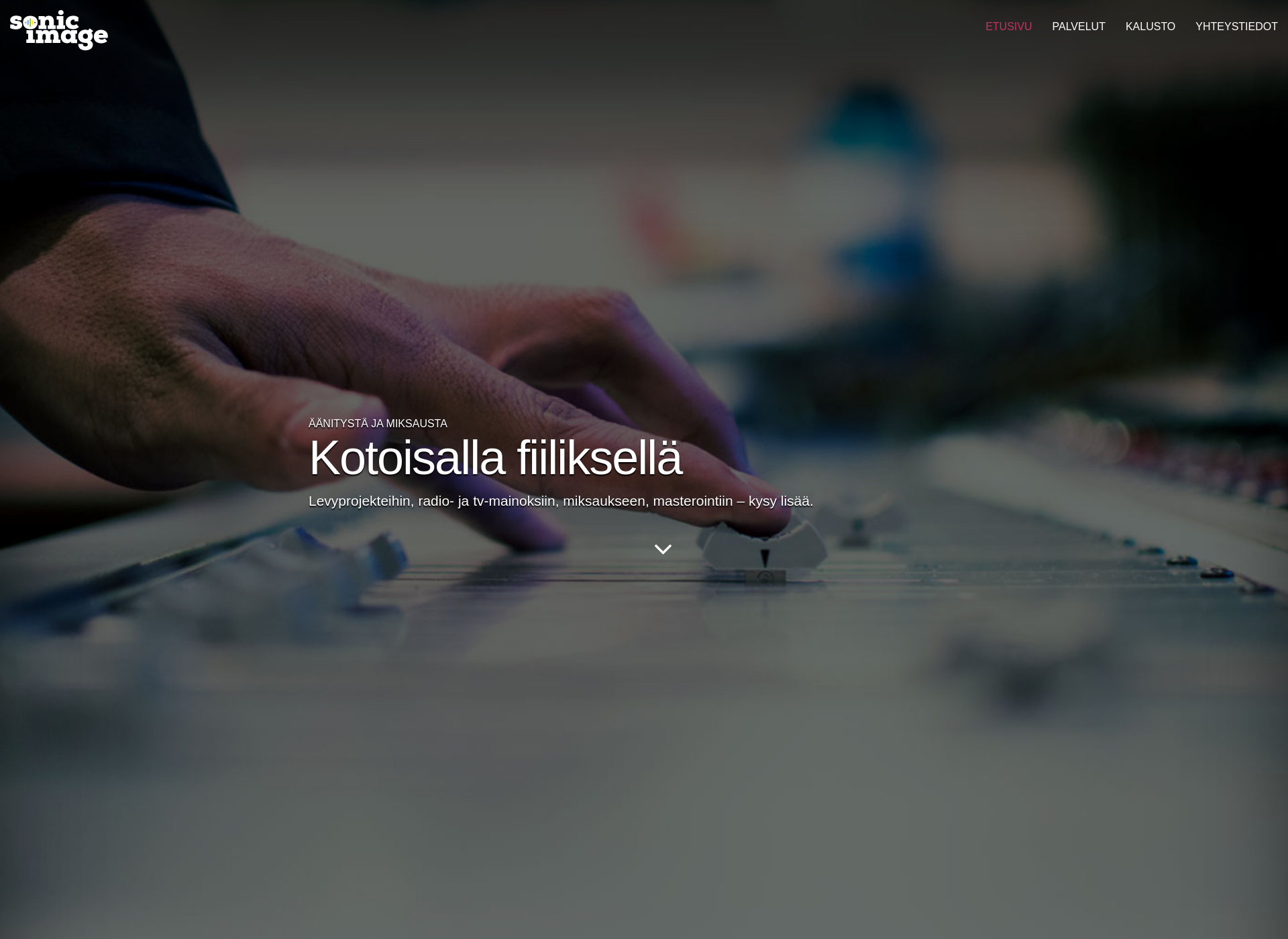 Skärmdump för sonicimage.fi