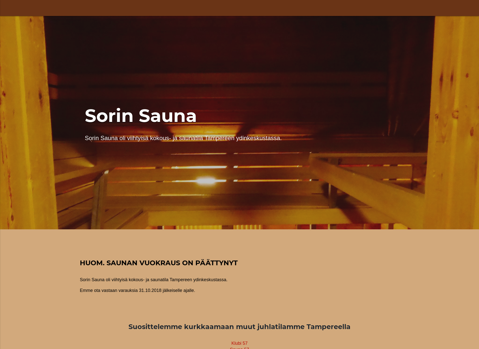 Screenshot for sorinsauna.fi