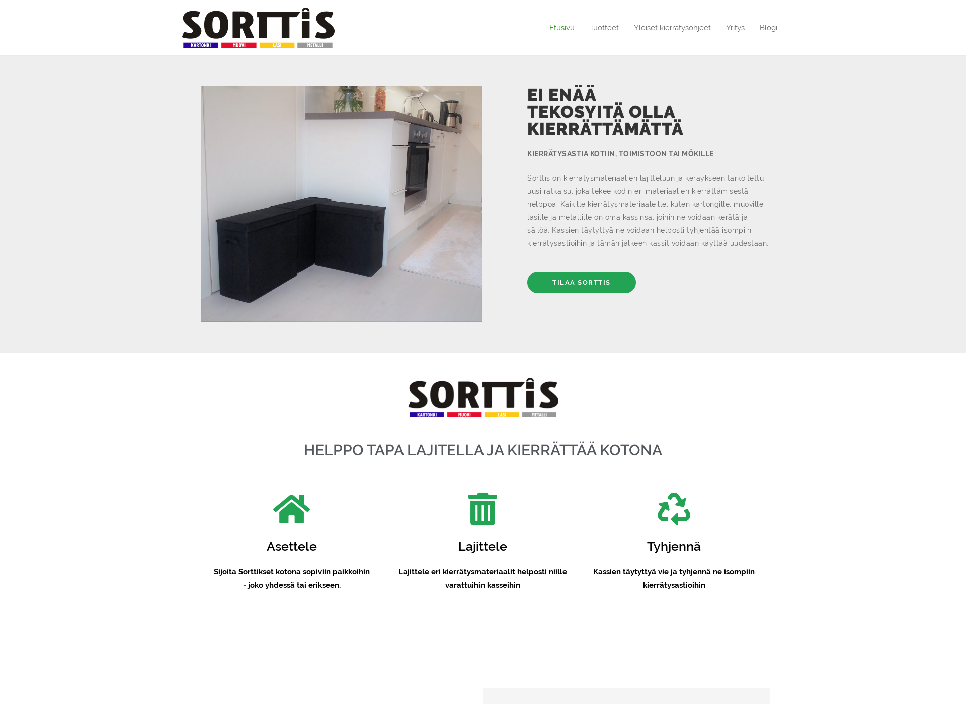 Screenshot for sorttis.fi