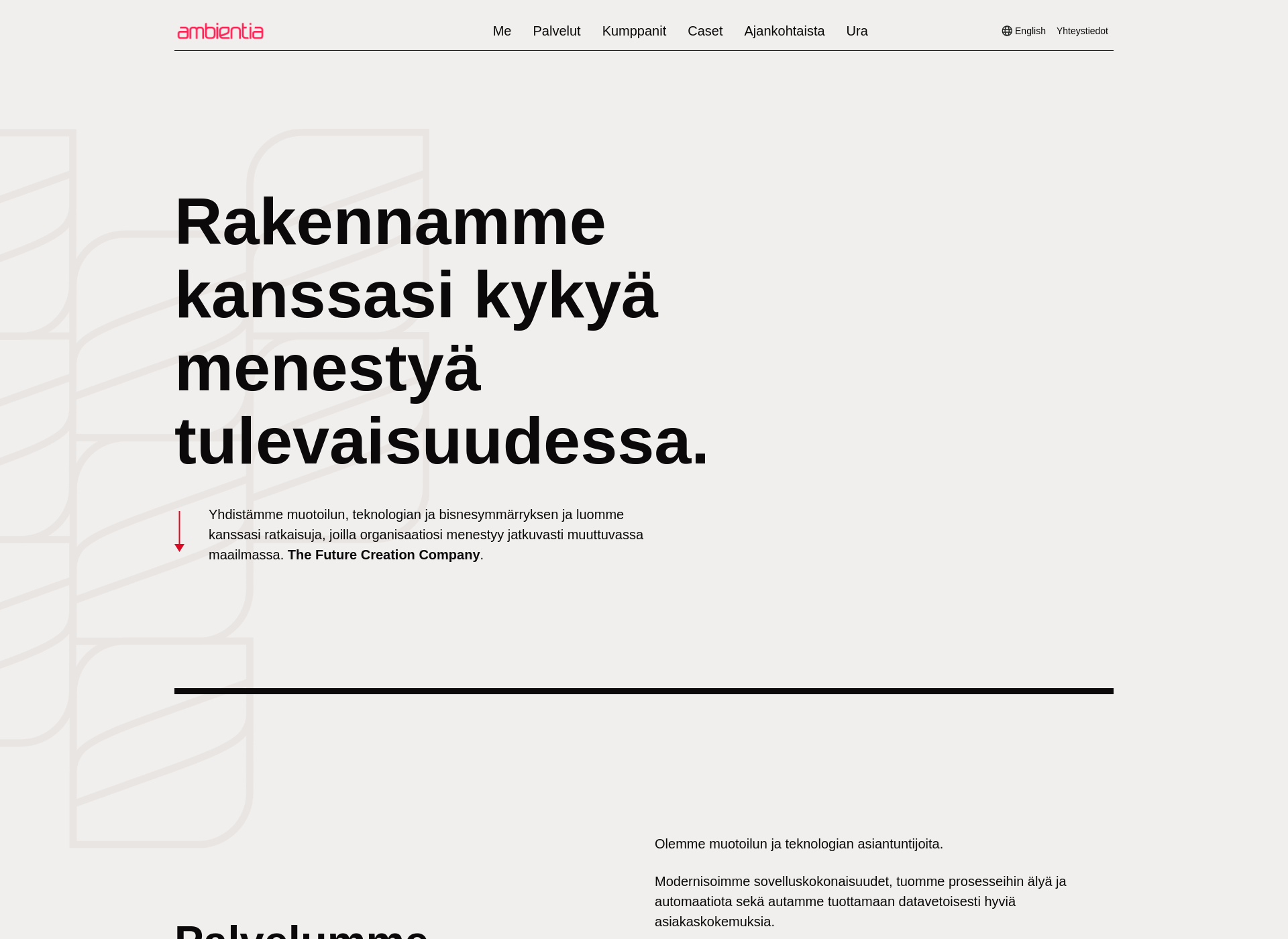 Skärmdump för sosiaalinenintra.fi