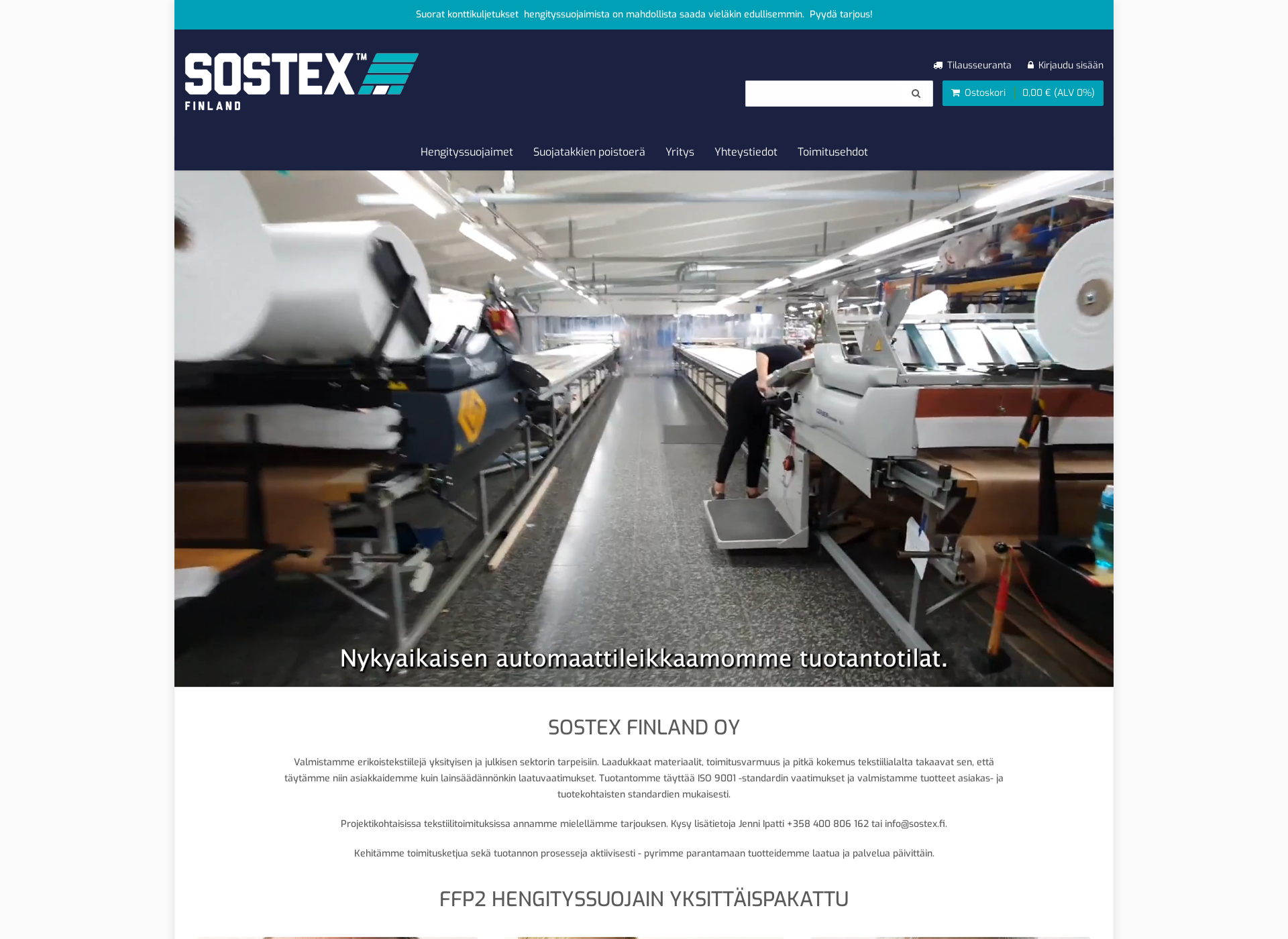 Screenshot for sostex.fi