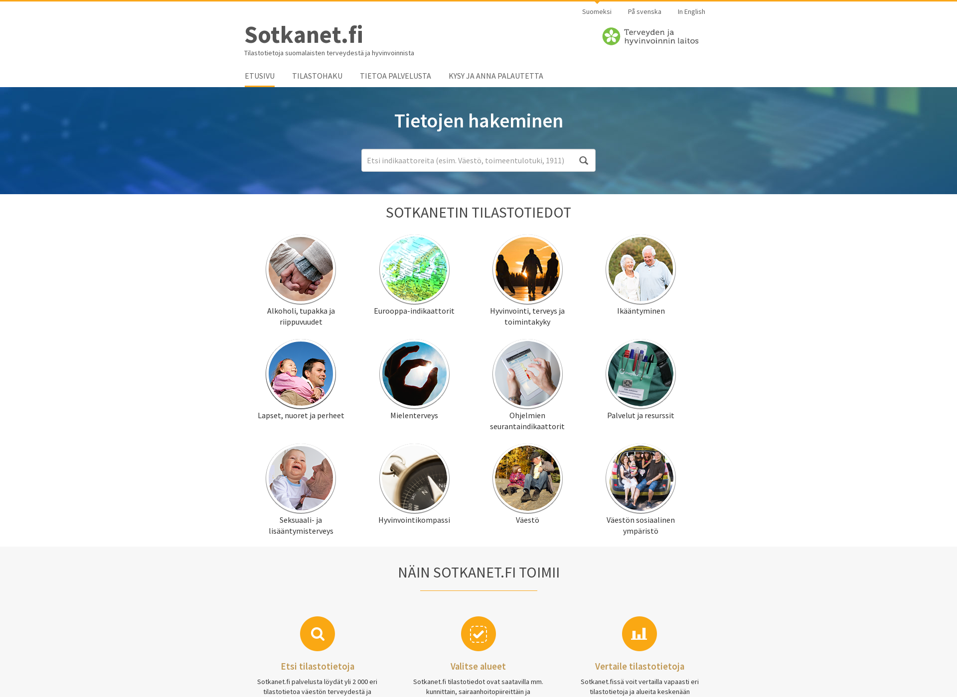 Screenshot for sotkanet.fi