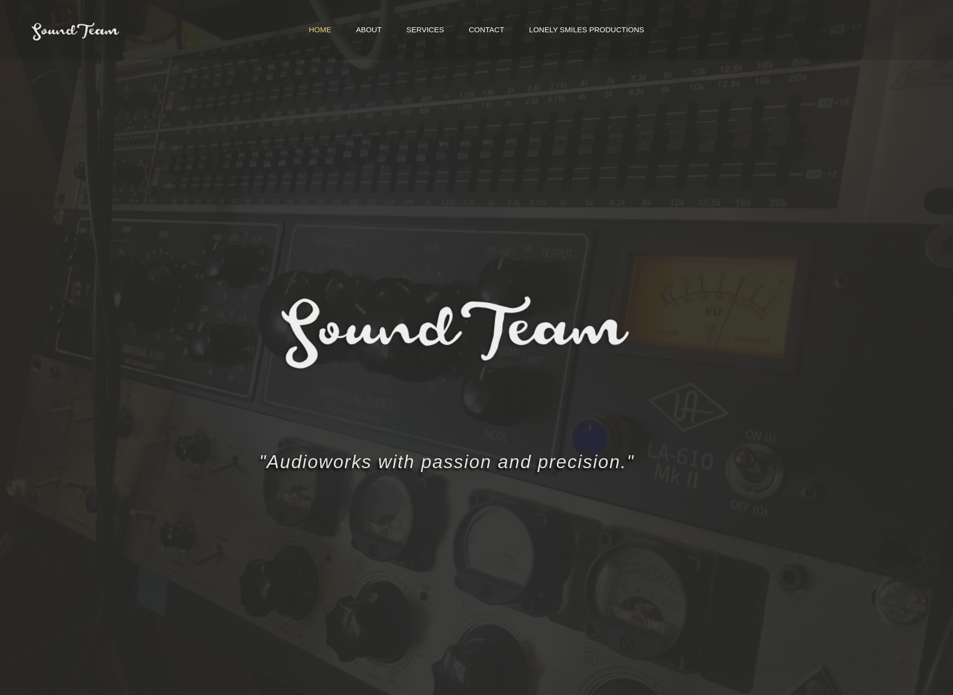 Skärmdump för soundteam.fi