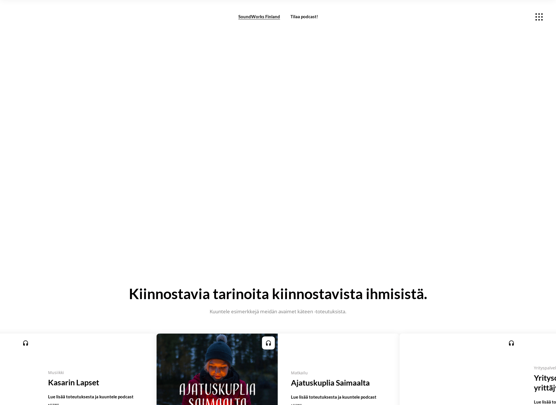 Skärmdump för soundworksfinland.fi