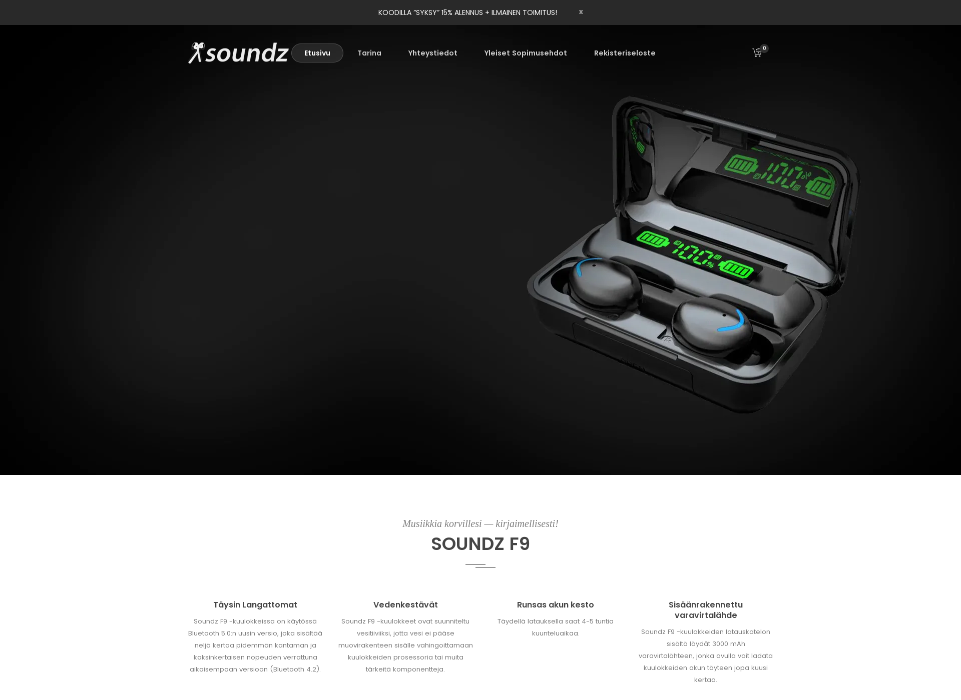 Screenshot for soundz.fi