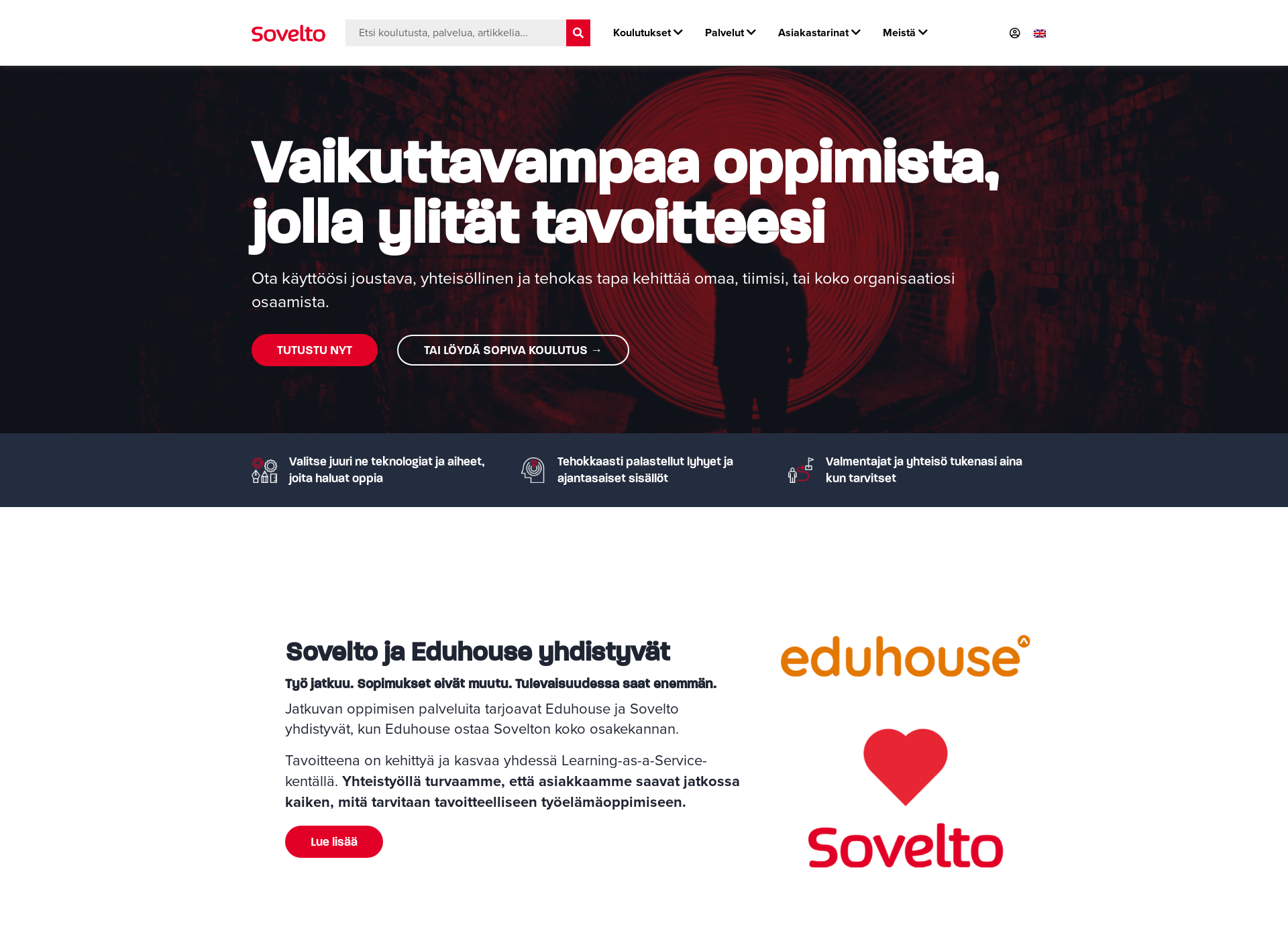 Screenshot for sovelto.fi