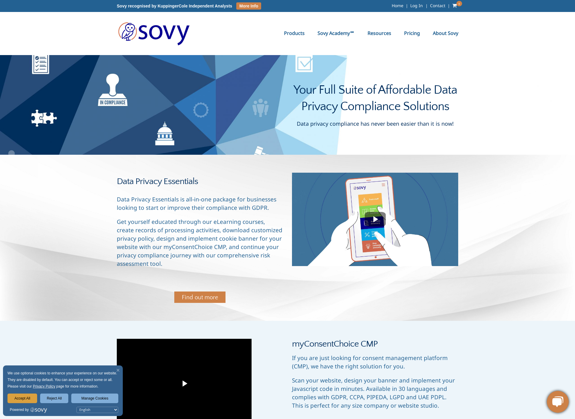 Screenshot for sovy.fi
