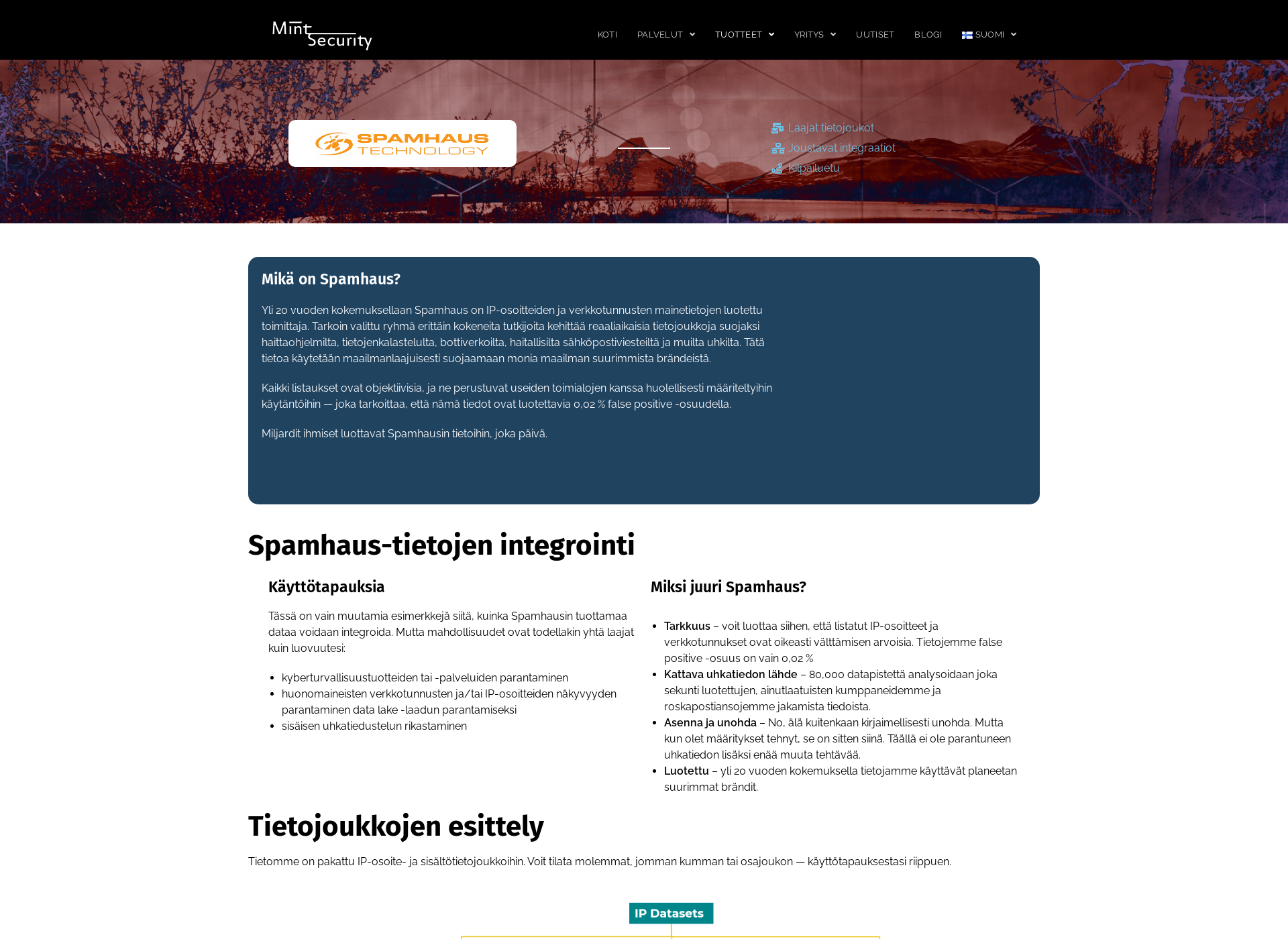 Screenshot for spamhaus.fi