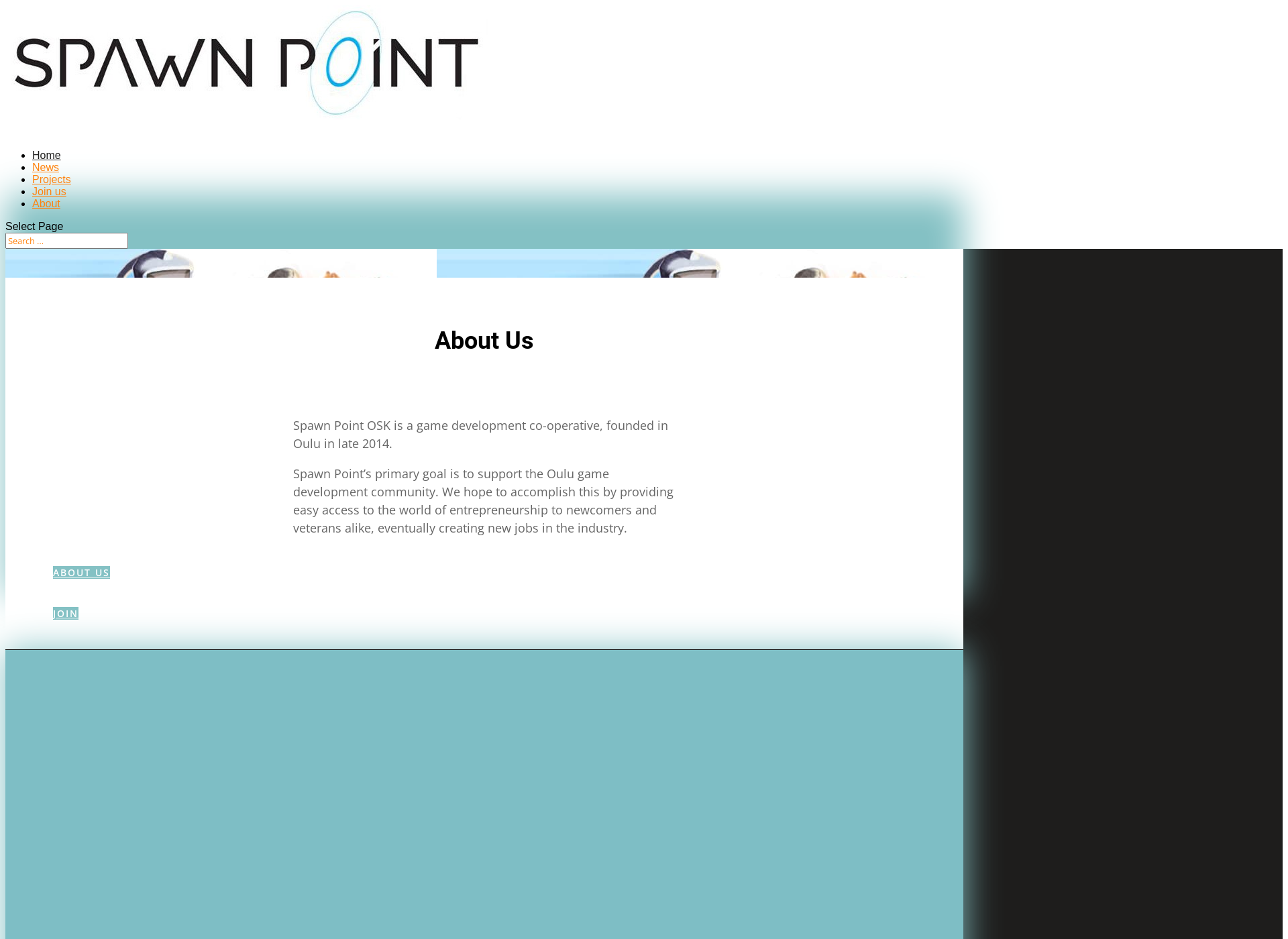 Skärmdump för spawnpoint.fi