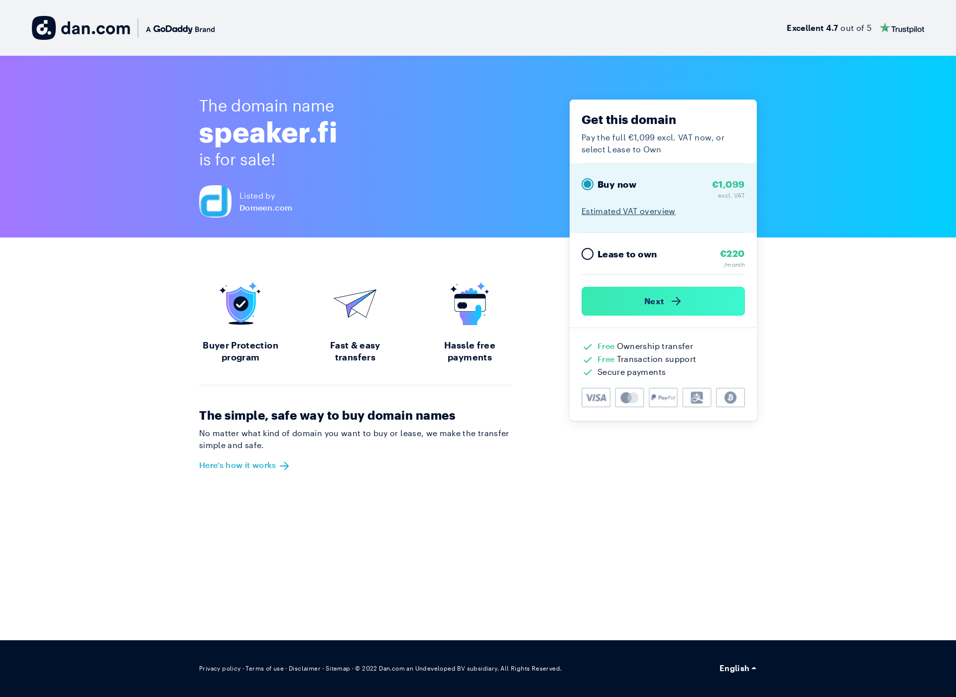 Screenshot for speaker.fi