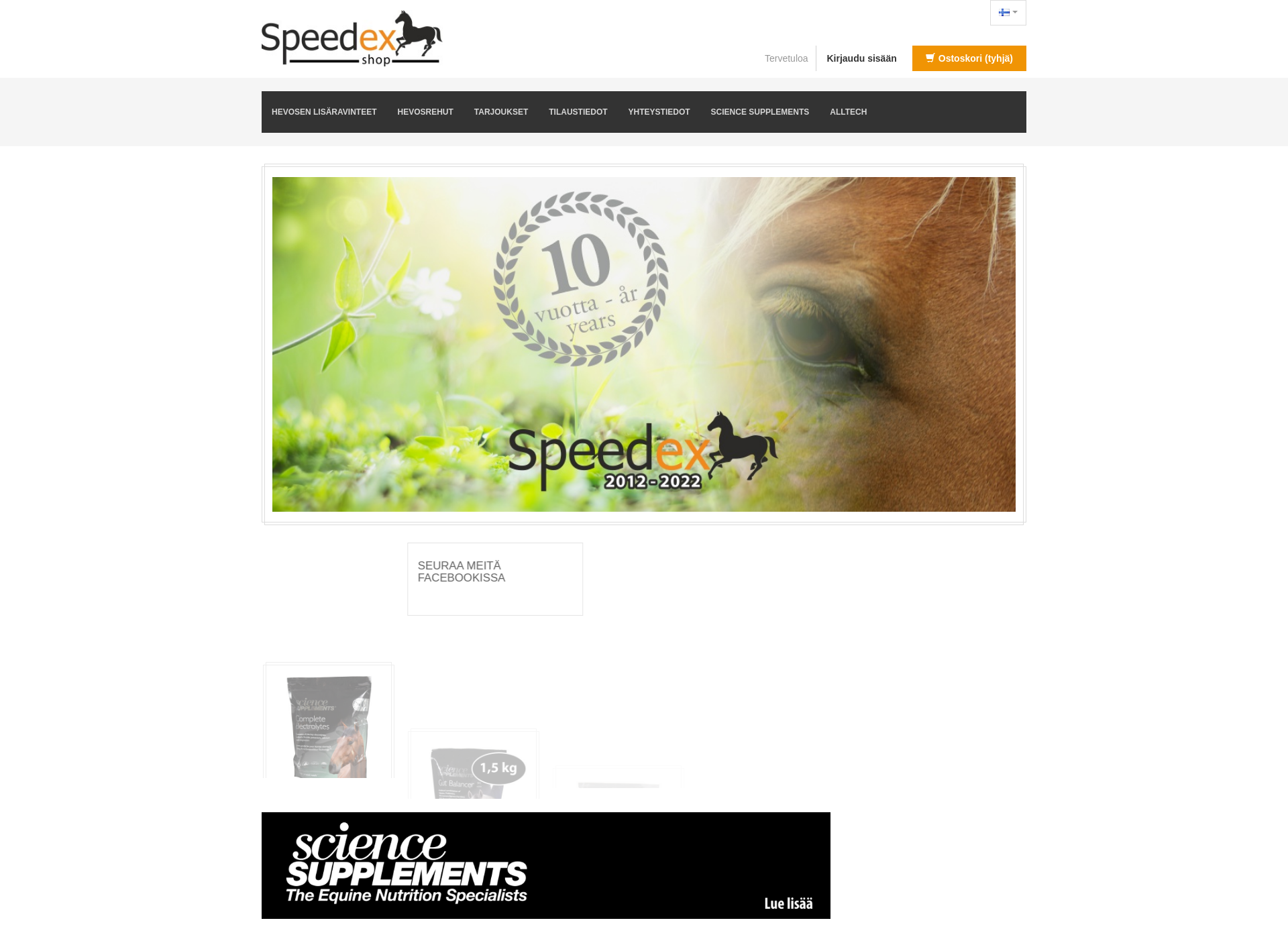 Screenshot for speedexshop.fi