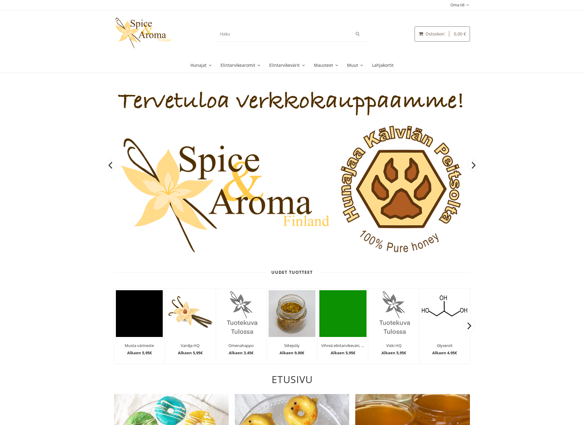 Screenshot for spicearoma.fi