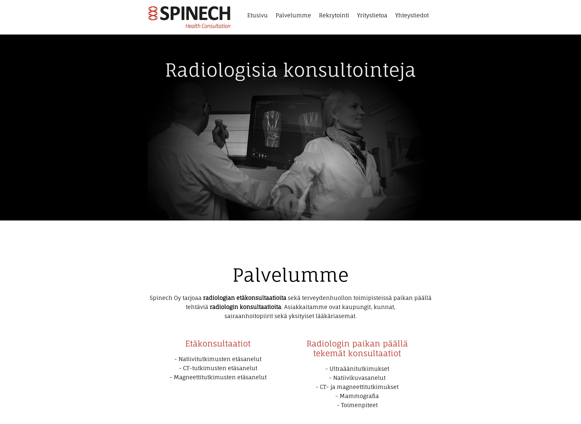 Screenshot for spinech.fi