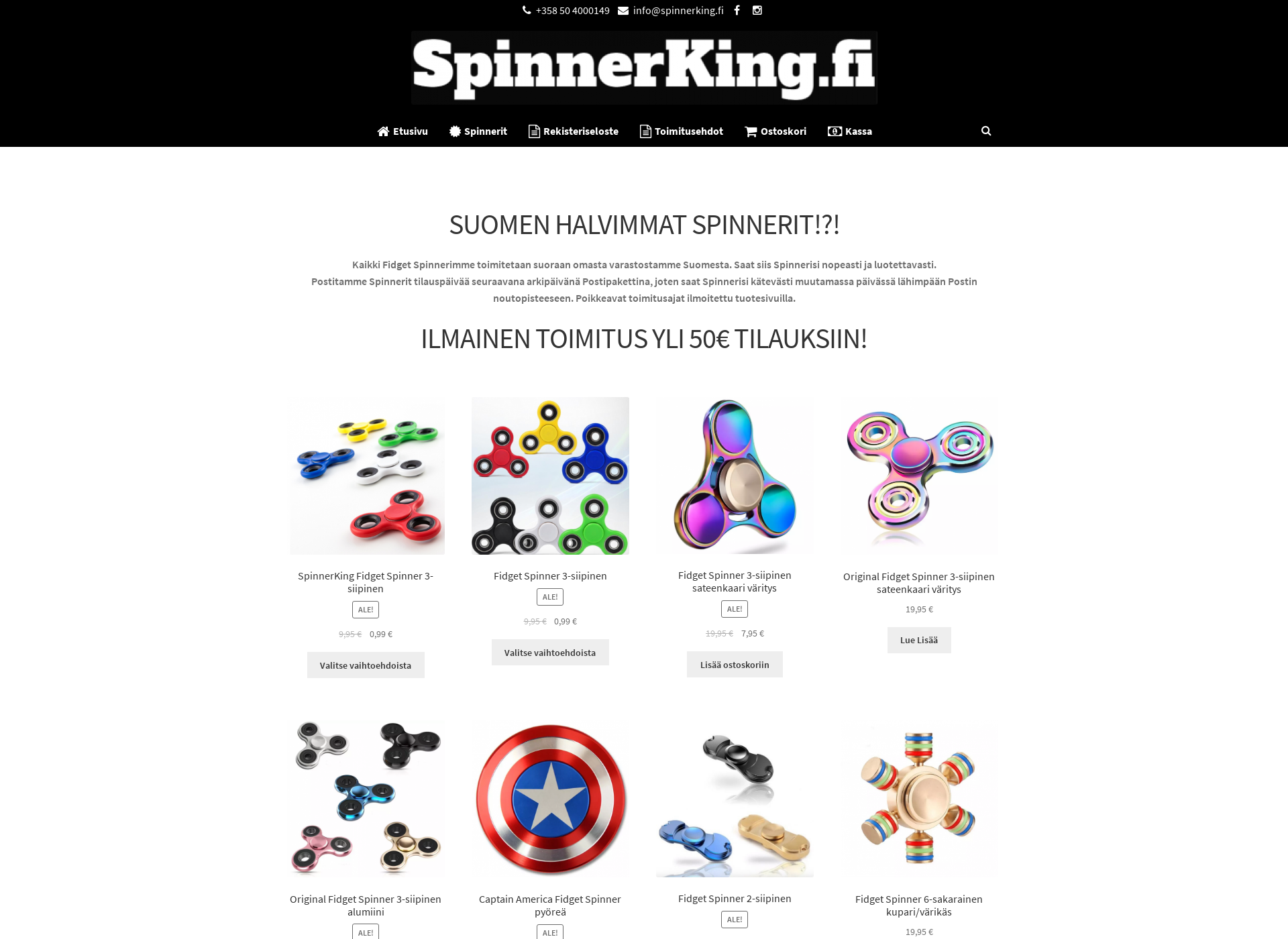 Screenshot for spinnerking.fi