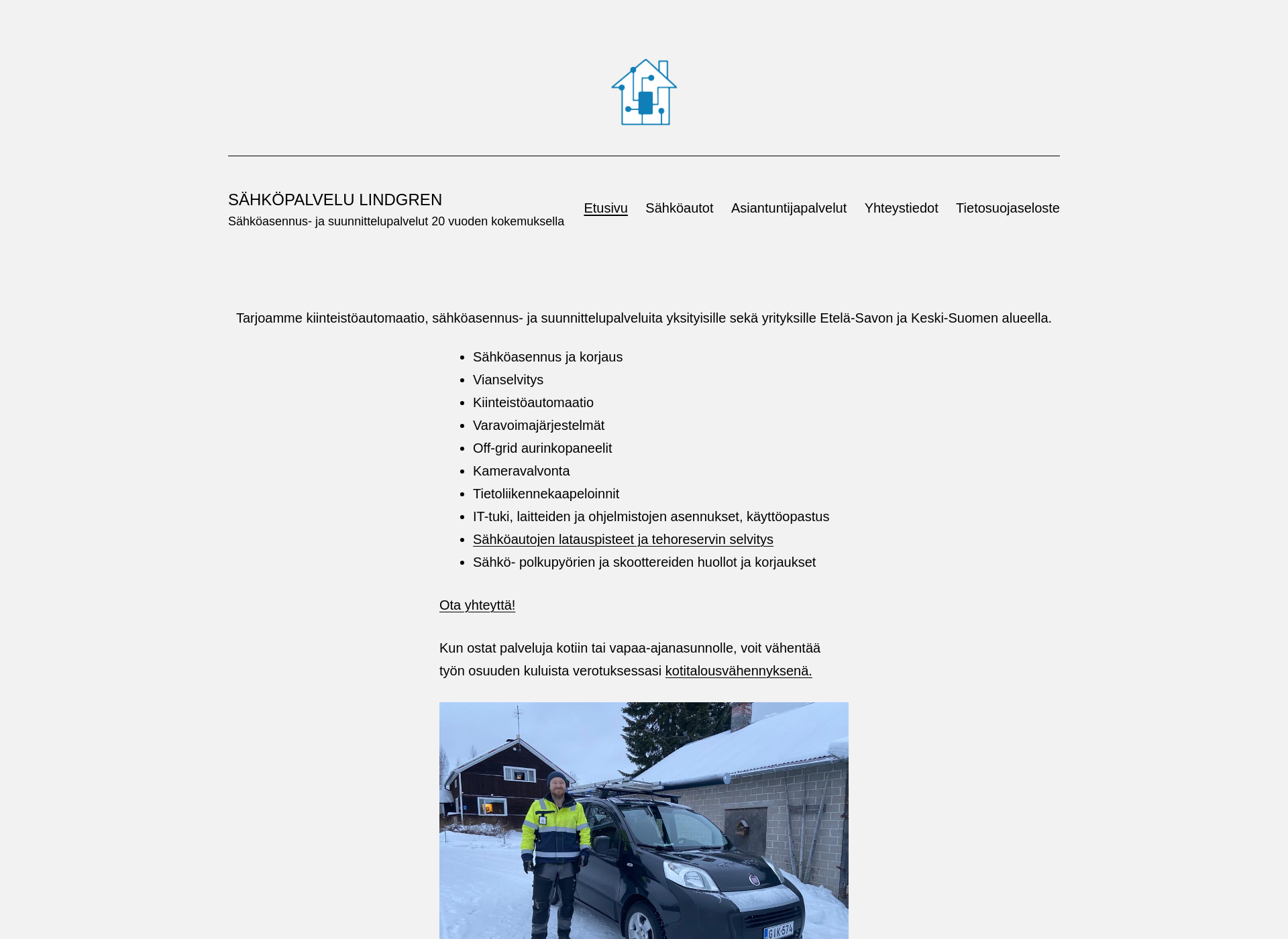 Screenshot for splindgren.fi