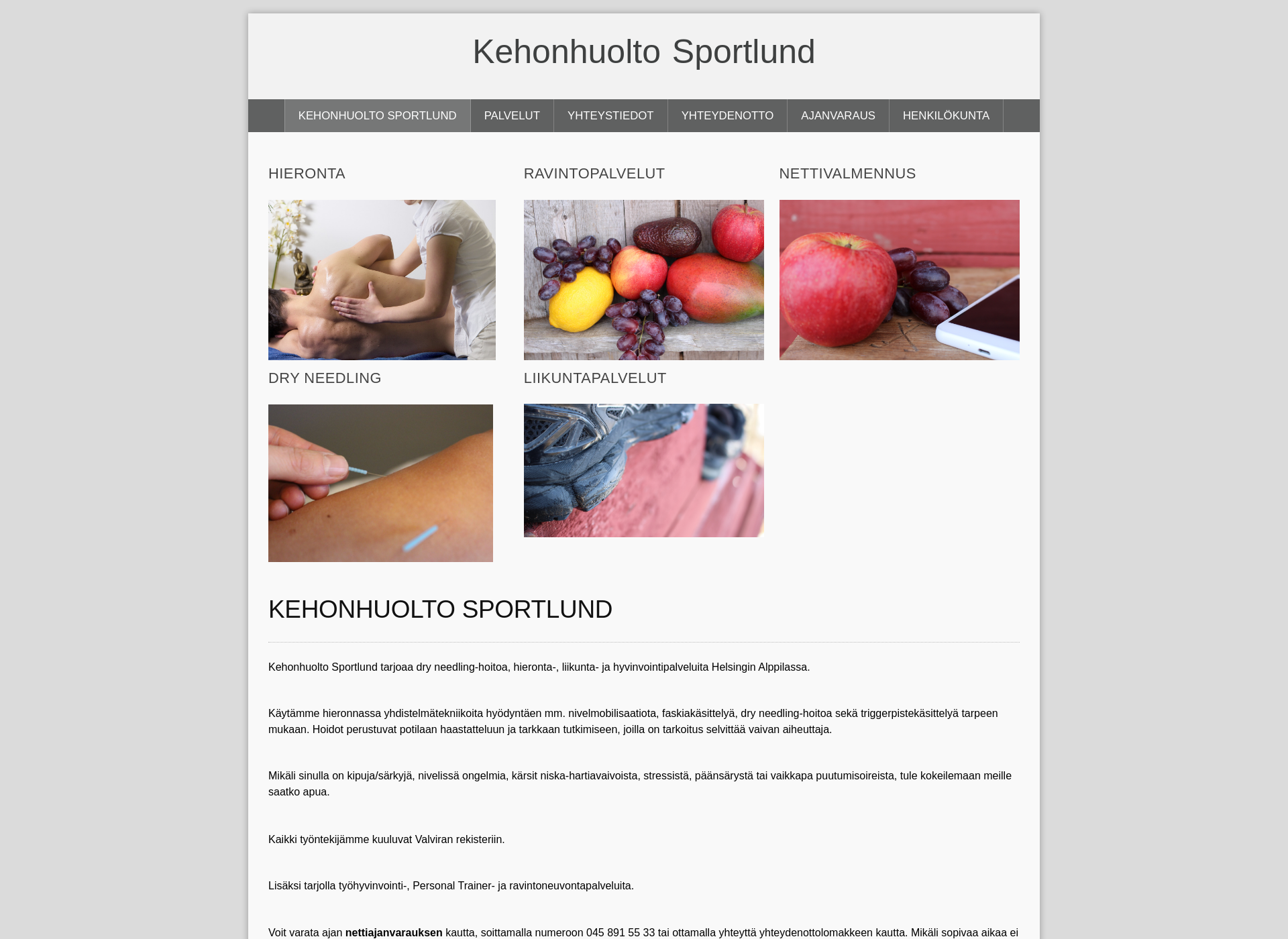 Screenshot for sportlund.fi