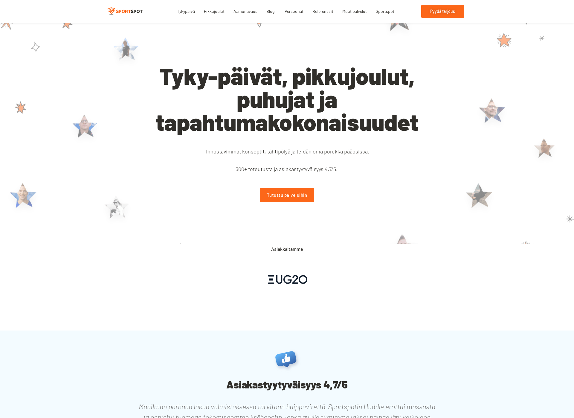 Skärmdump för sportspot.fi