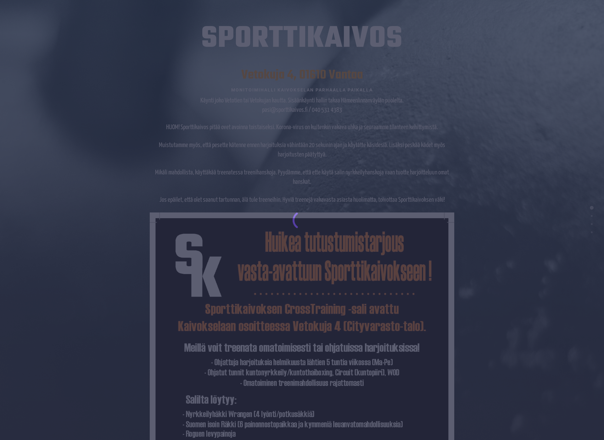 Screenshot for sporttikaivos.fi