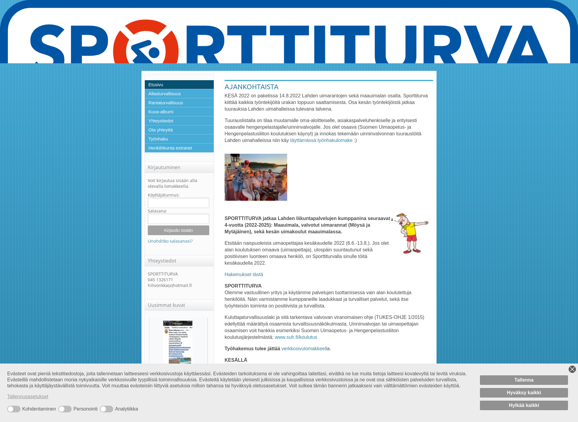 Screenshot for sporttiturva.net