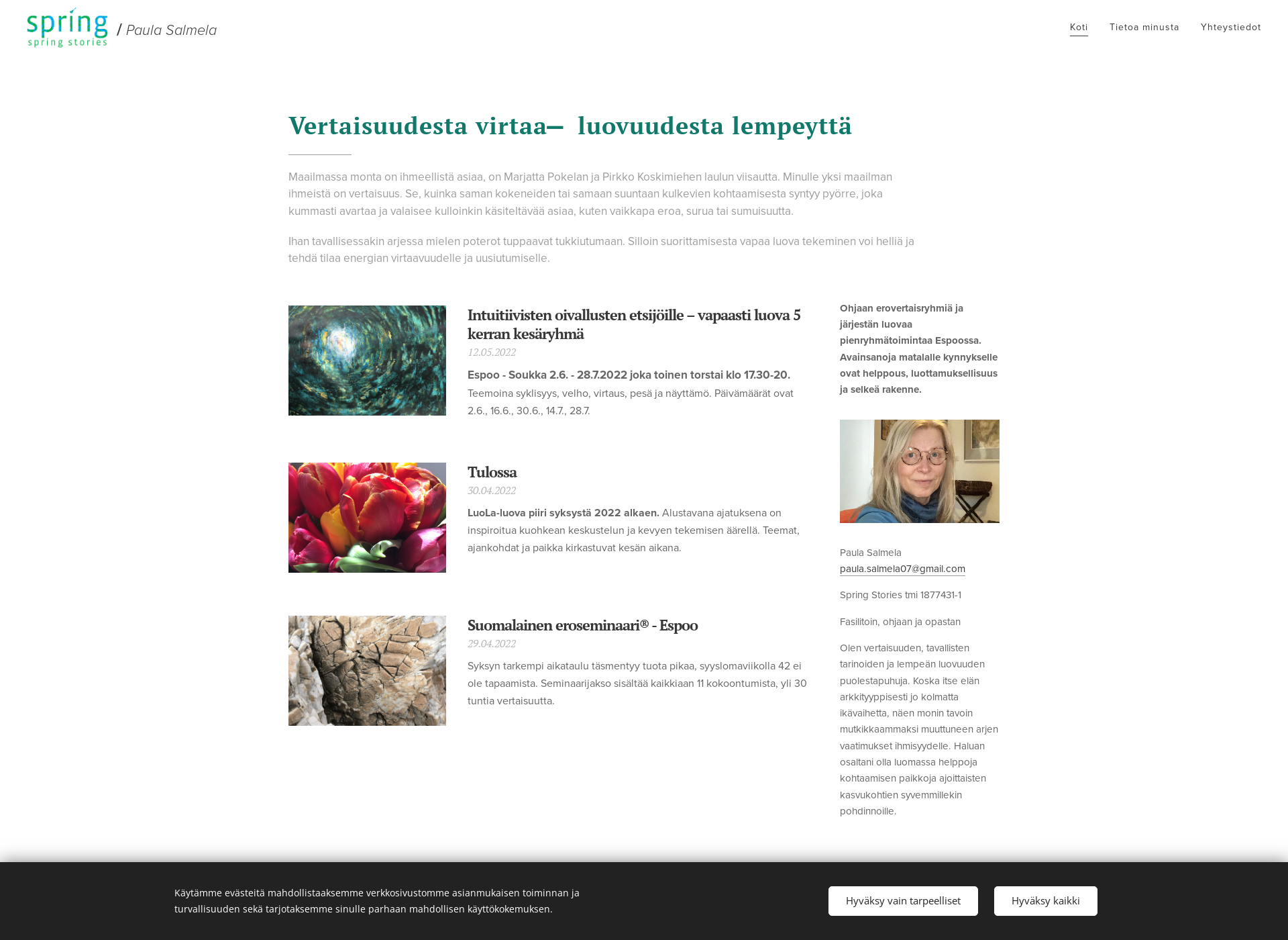 Screenshot for springstories.fi
