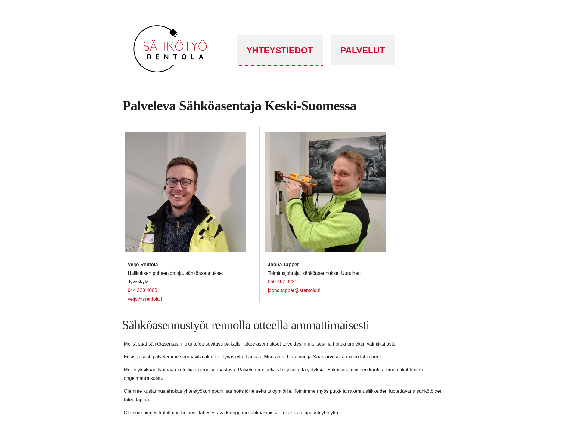 Screenshot for srentola.fi