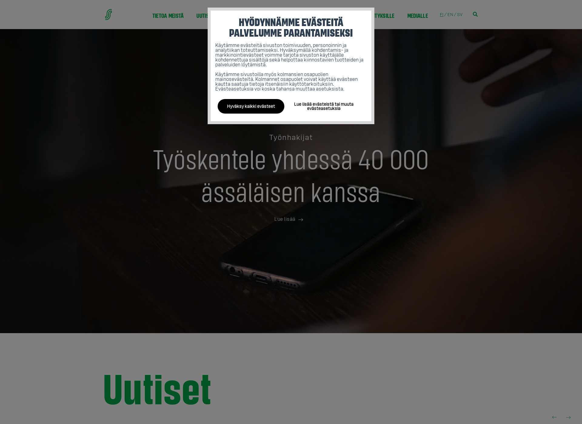 Screenshot for sryhmä.fi