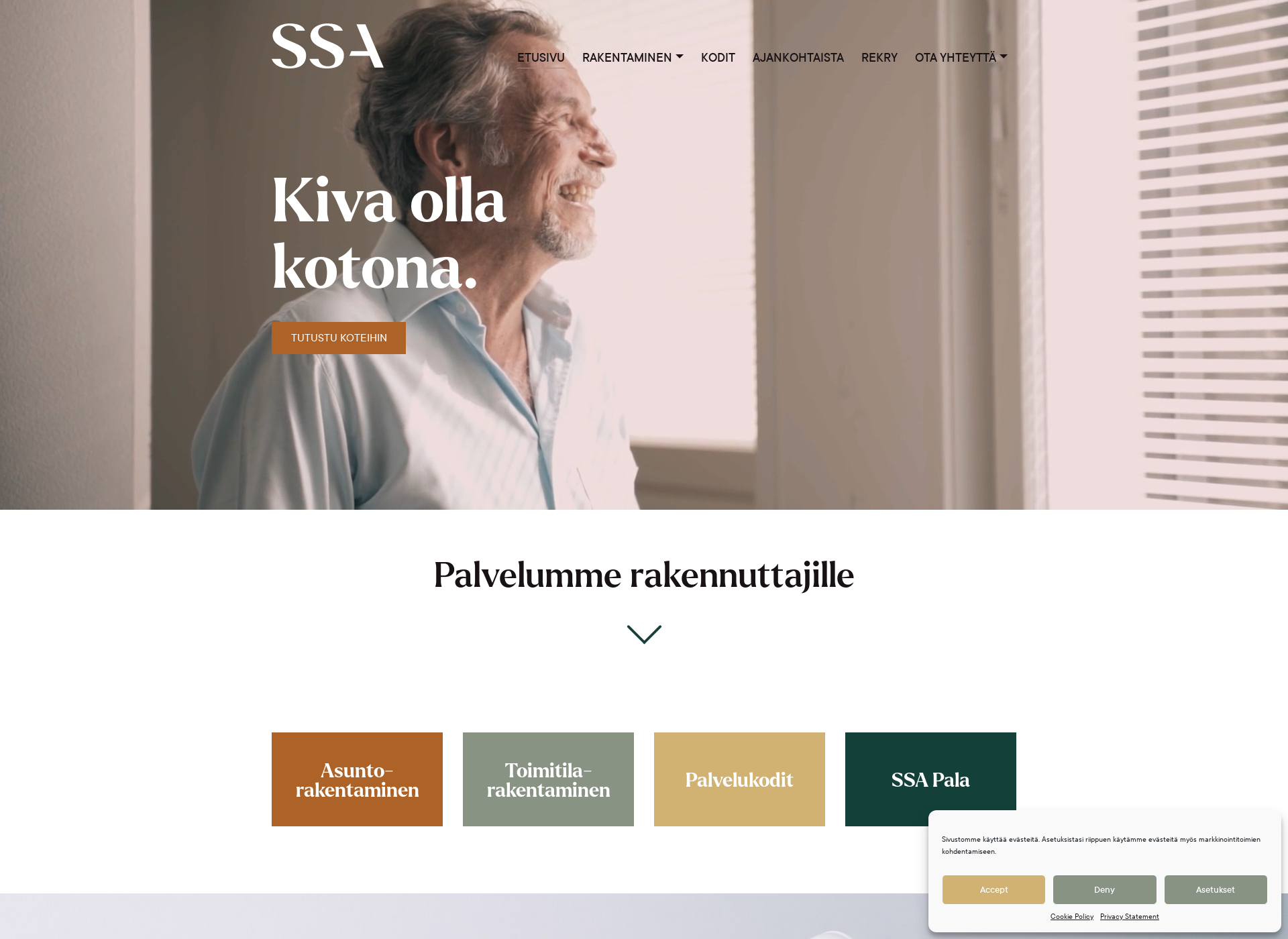Screenshot for ssaproject.fi