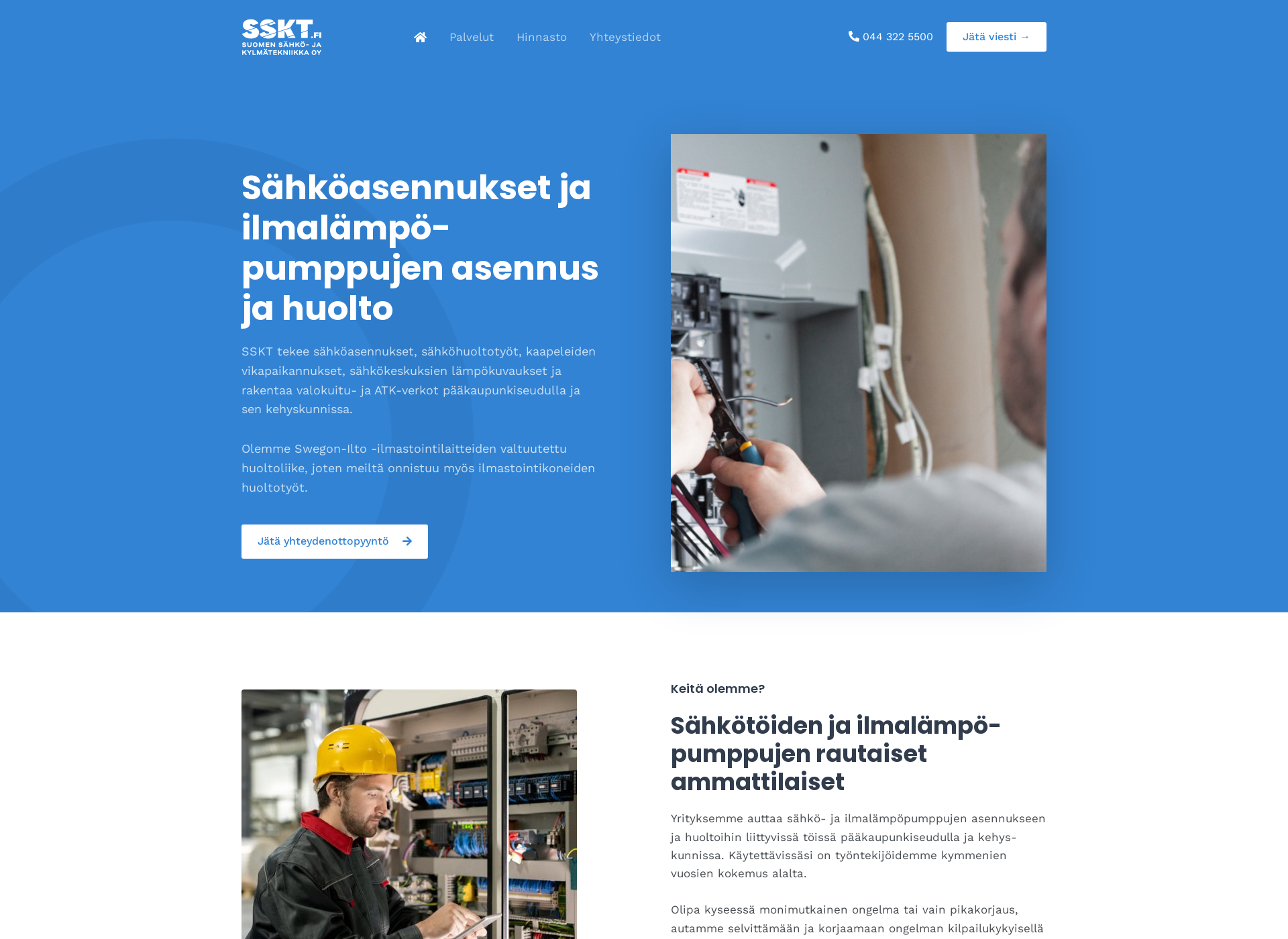 Skärmdump för sskt.fi