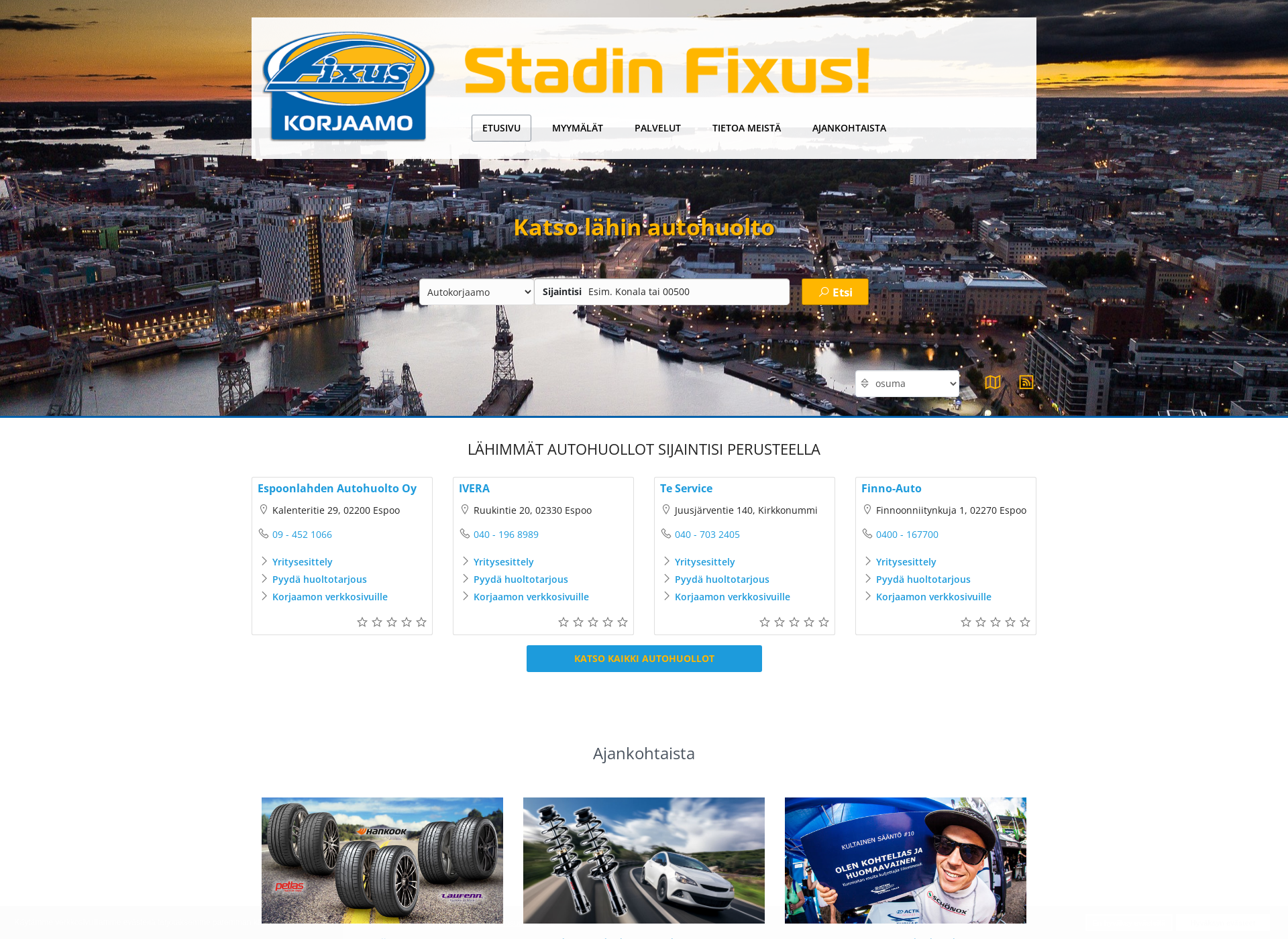 Screenshot for stadinfixus.fi