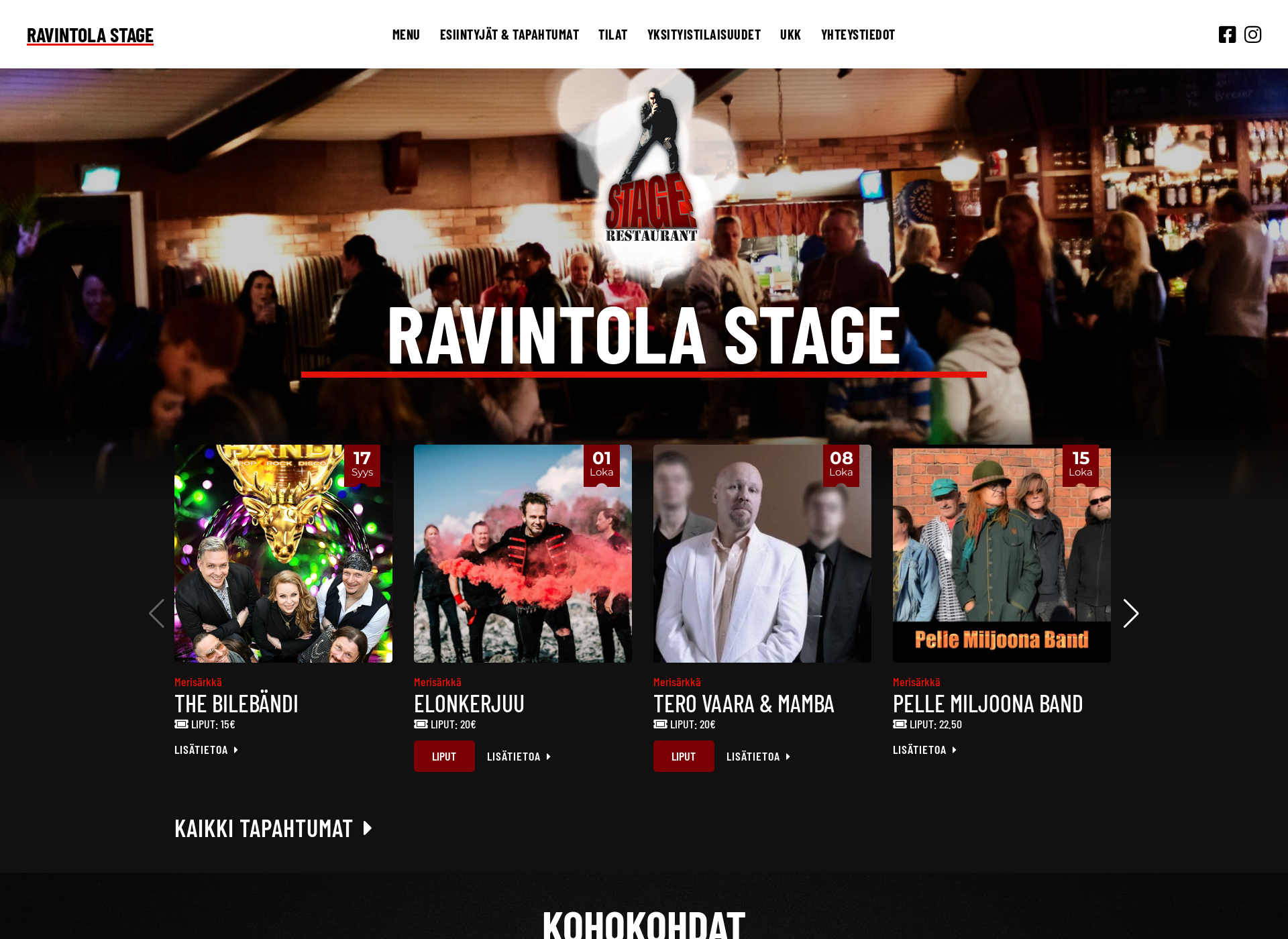 Skärmdump för stage.fi