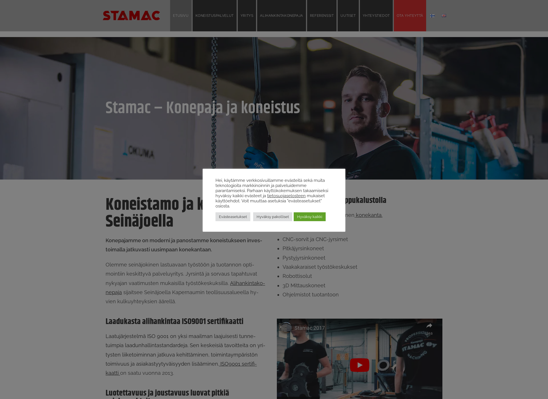 Screenshot for stamac.fi