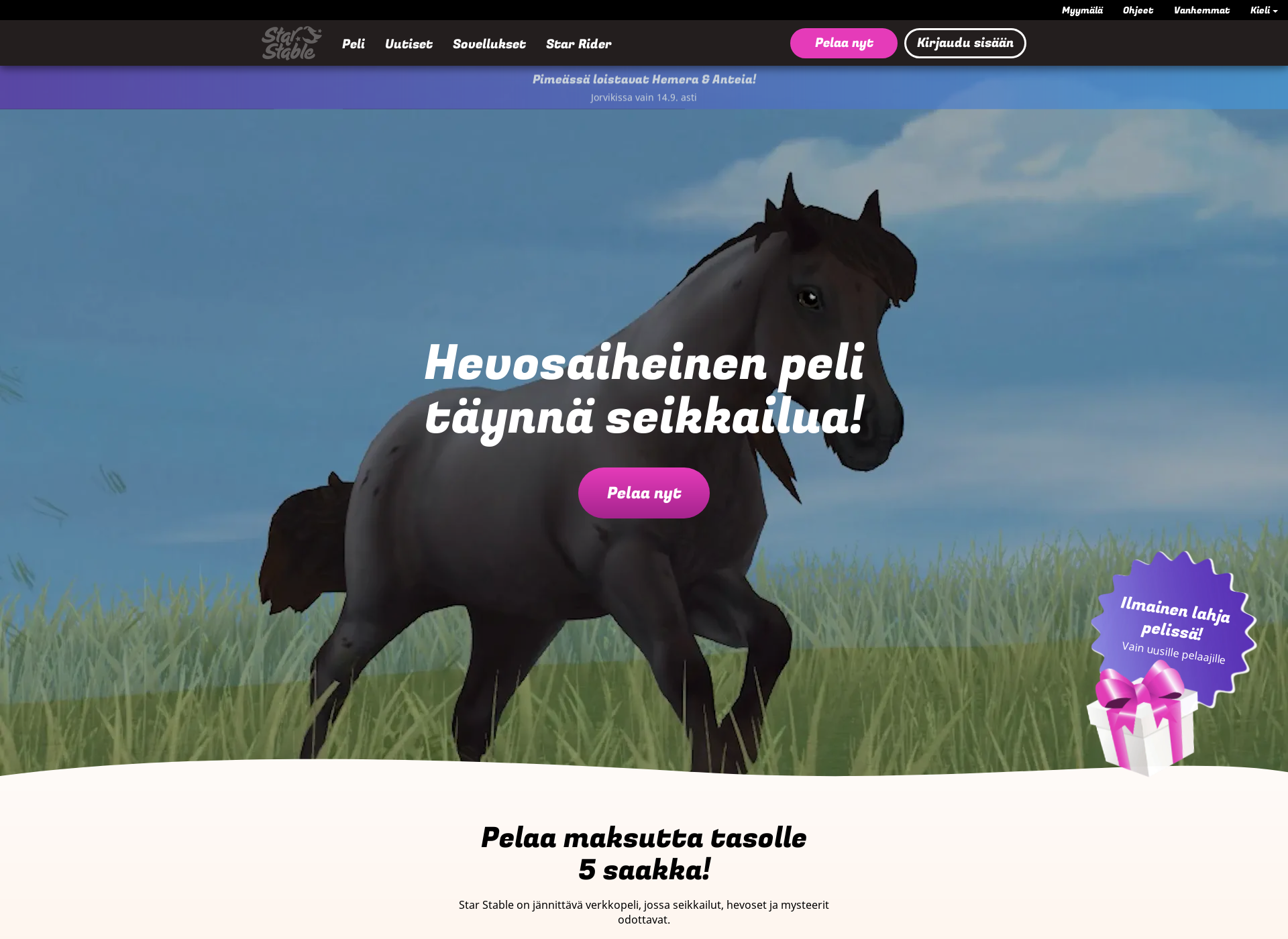 Screenshot for star-stable.fi