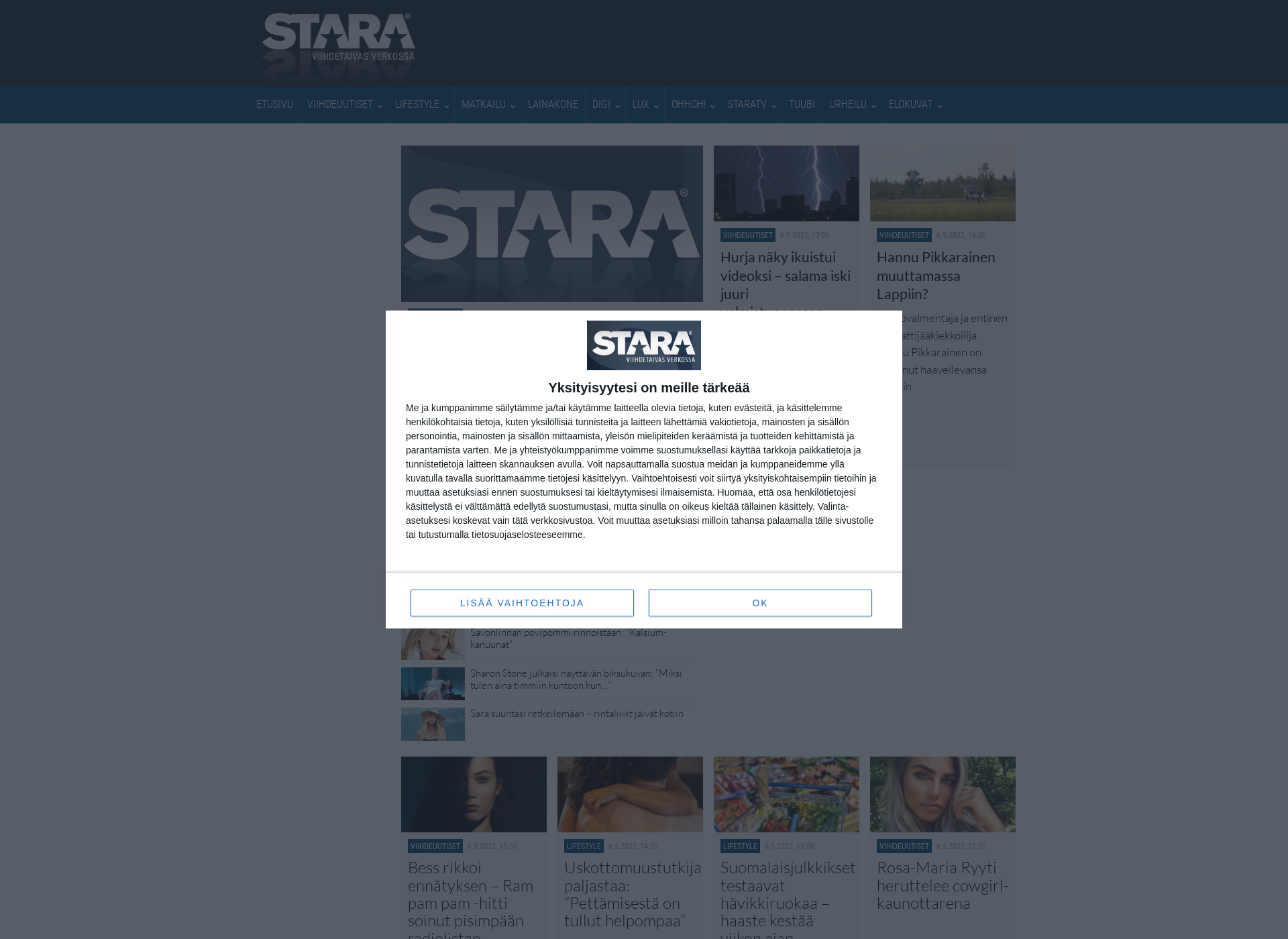 Screenshot for starafi.fi