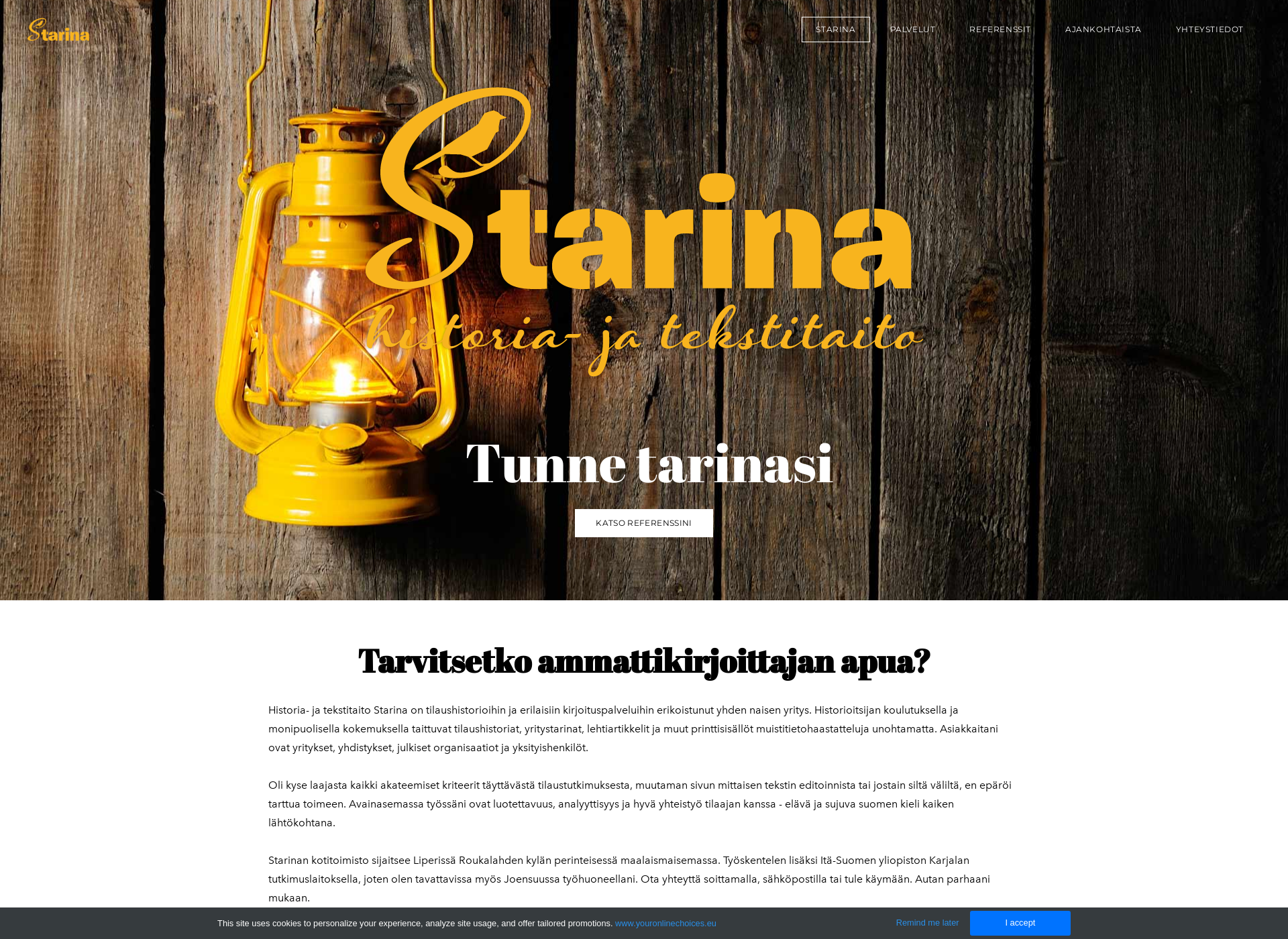 Screenshot for starina.fi