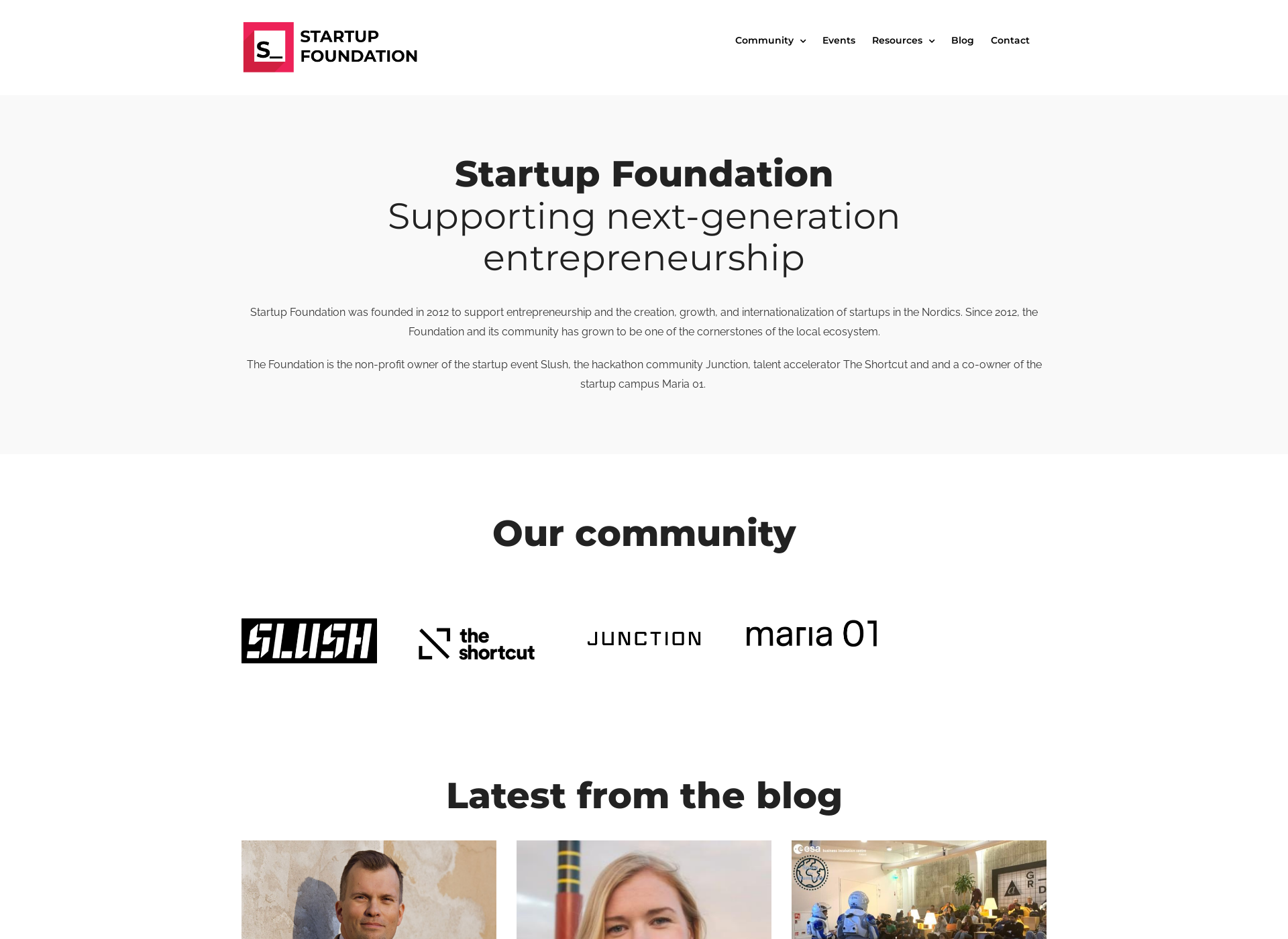 Screenshot for startup-saatio.fi