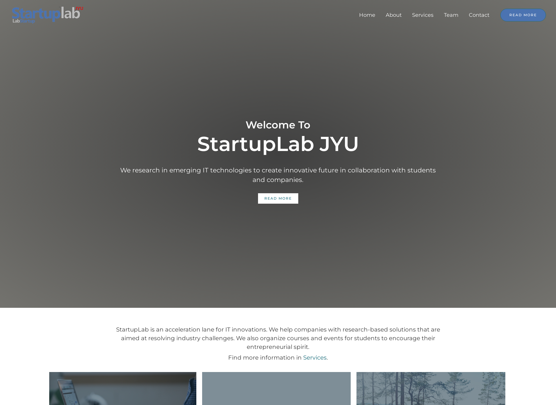 Skärmdump för startuplab.fi