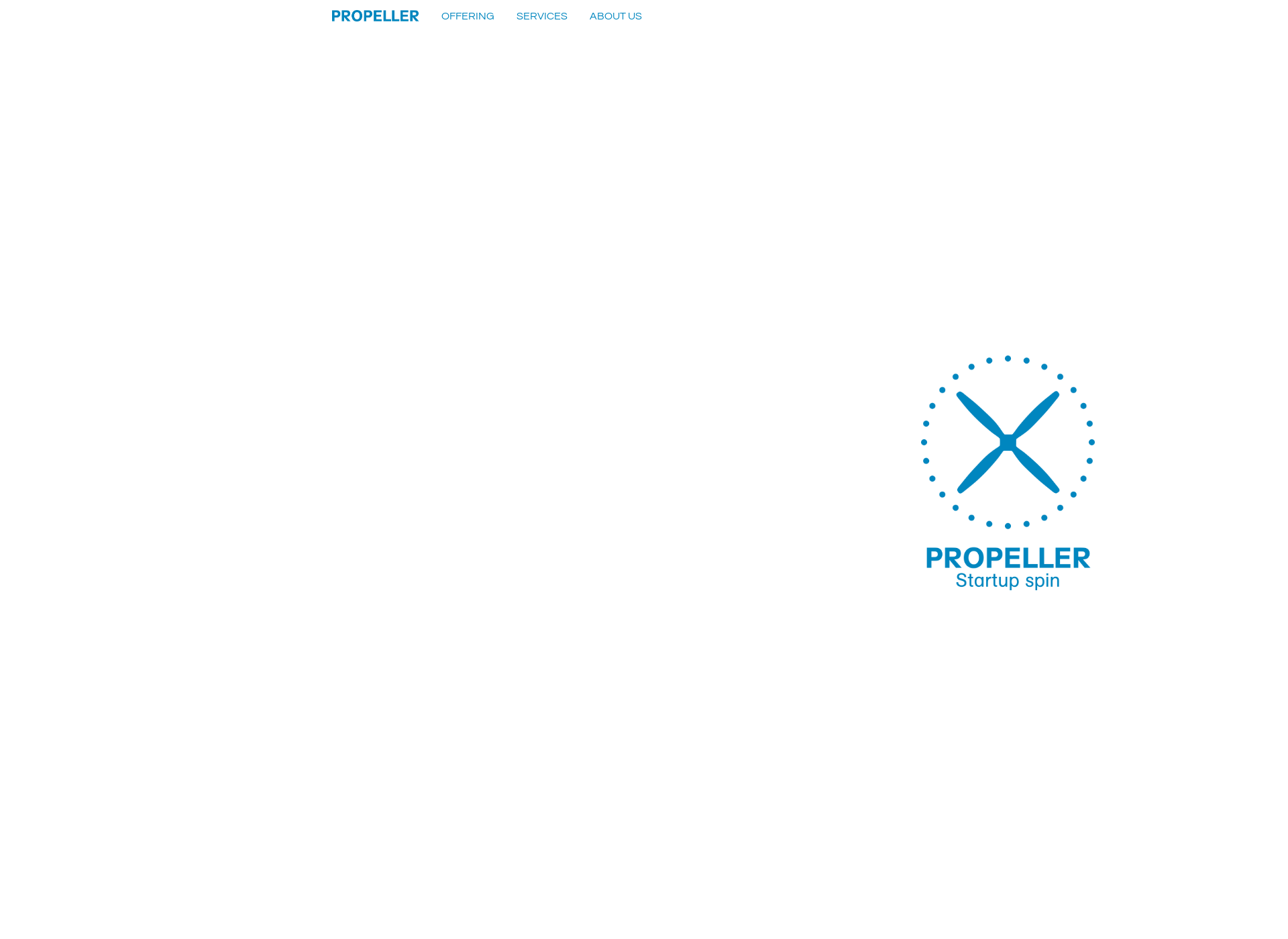 Screenshot for startuppropeller.fi