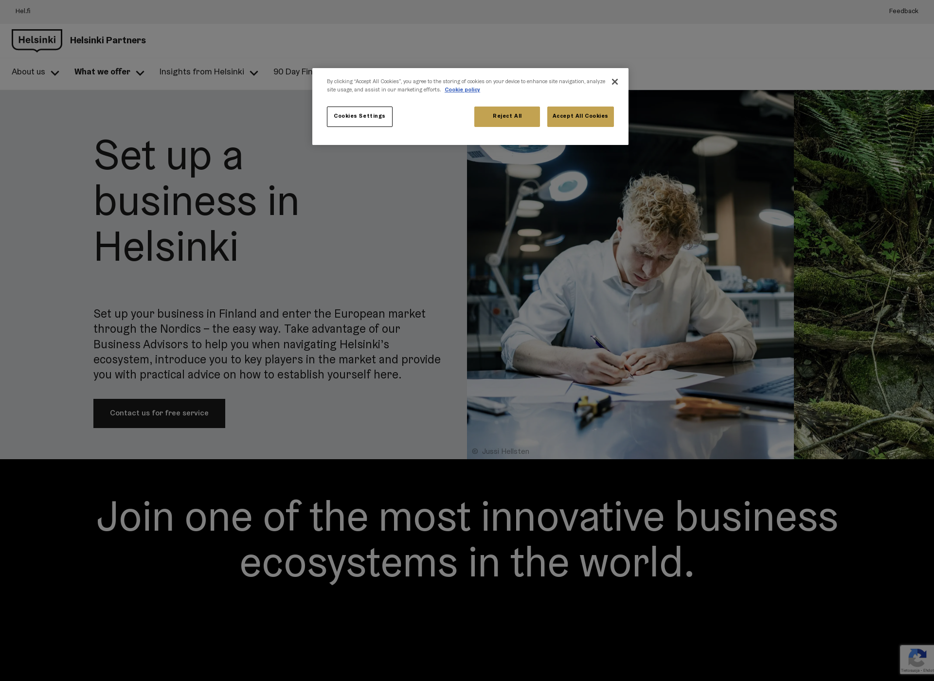 Screenshot for startupspace.fi
