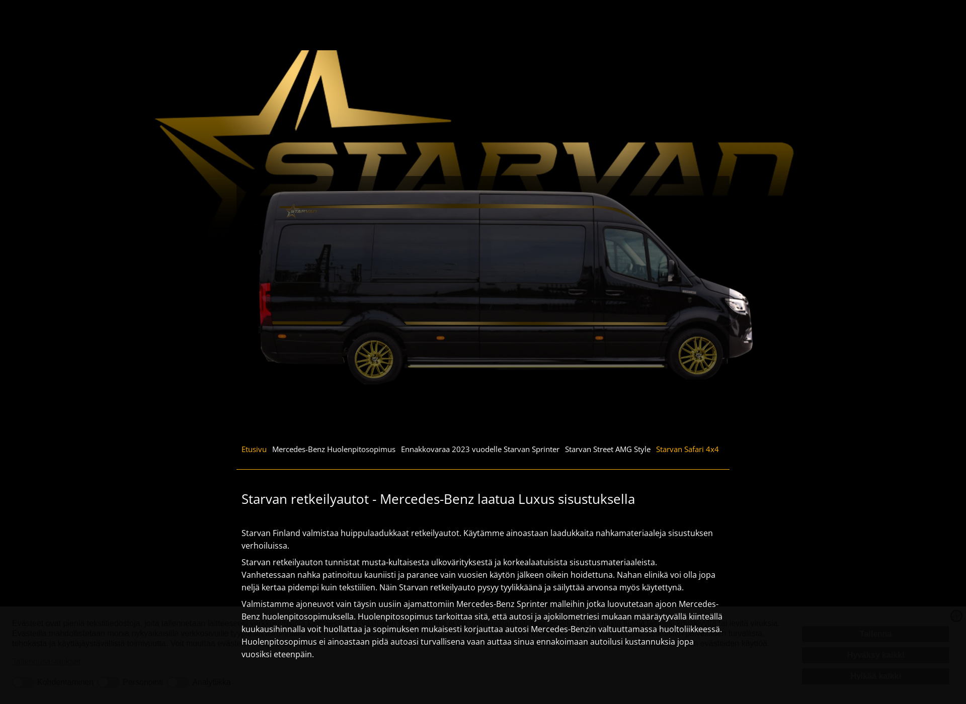 Screenshot for starvan.fi