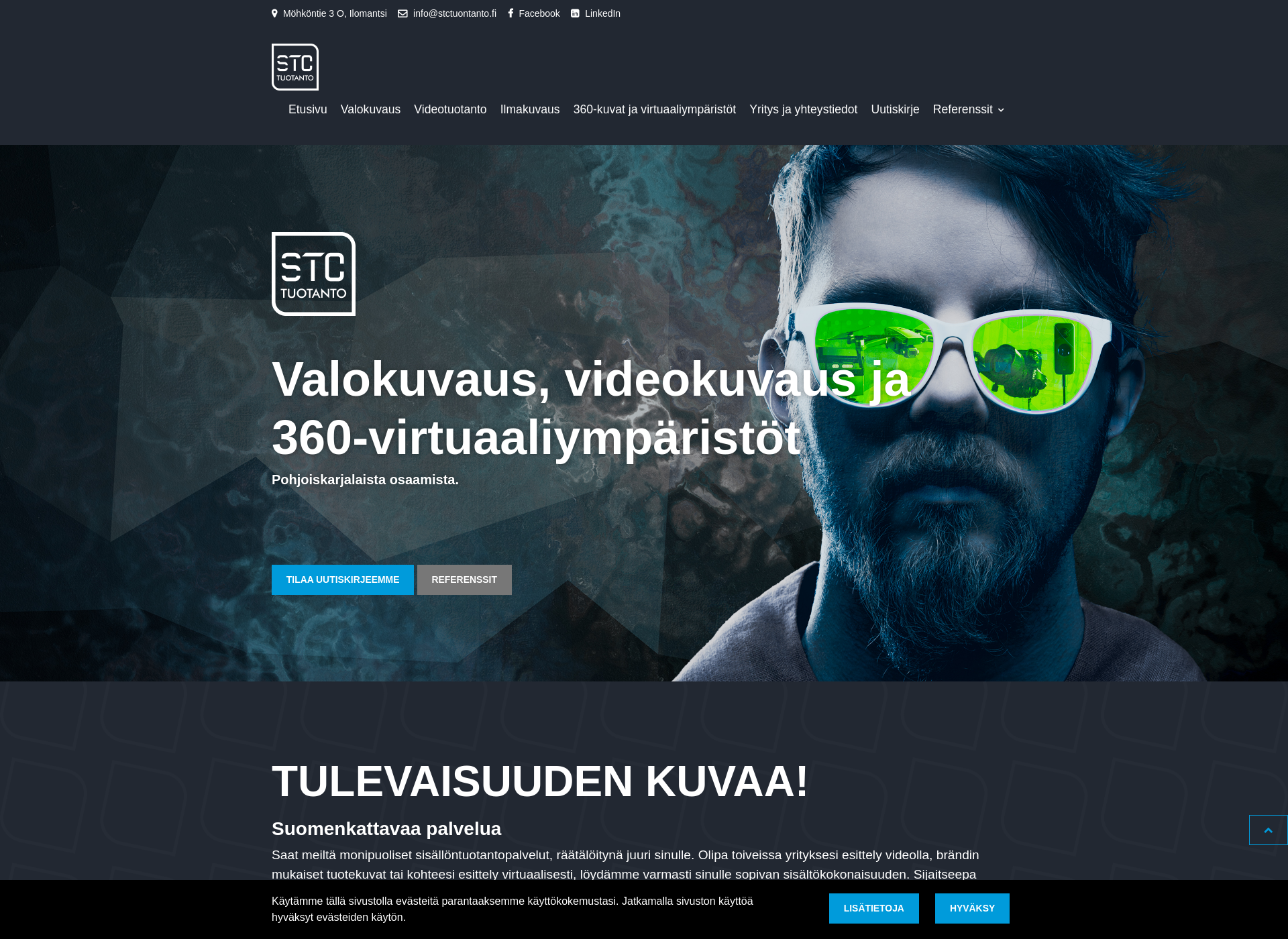 Skärmdump för stctuotanto.fi