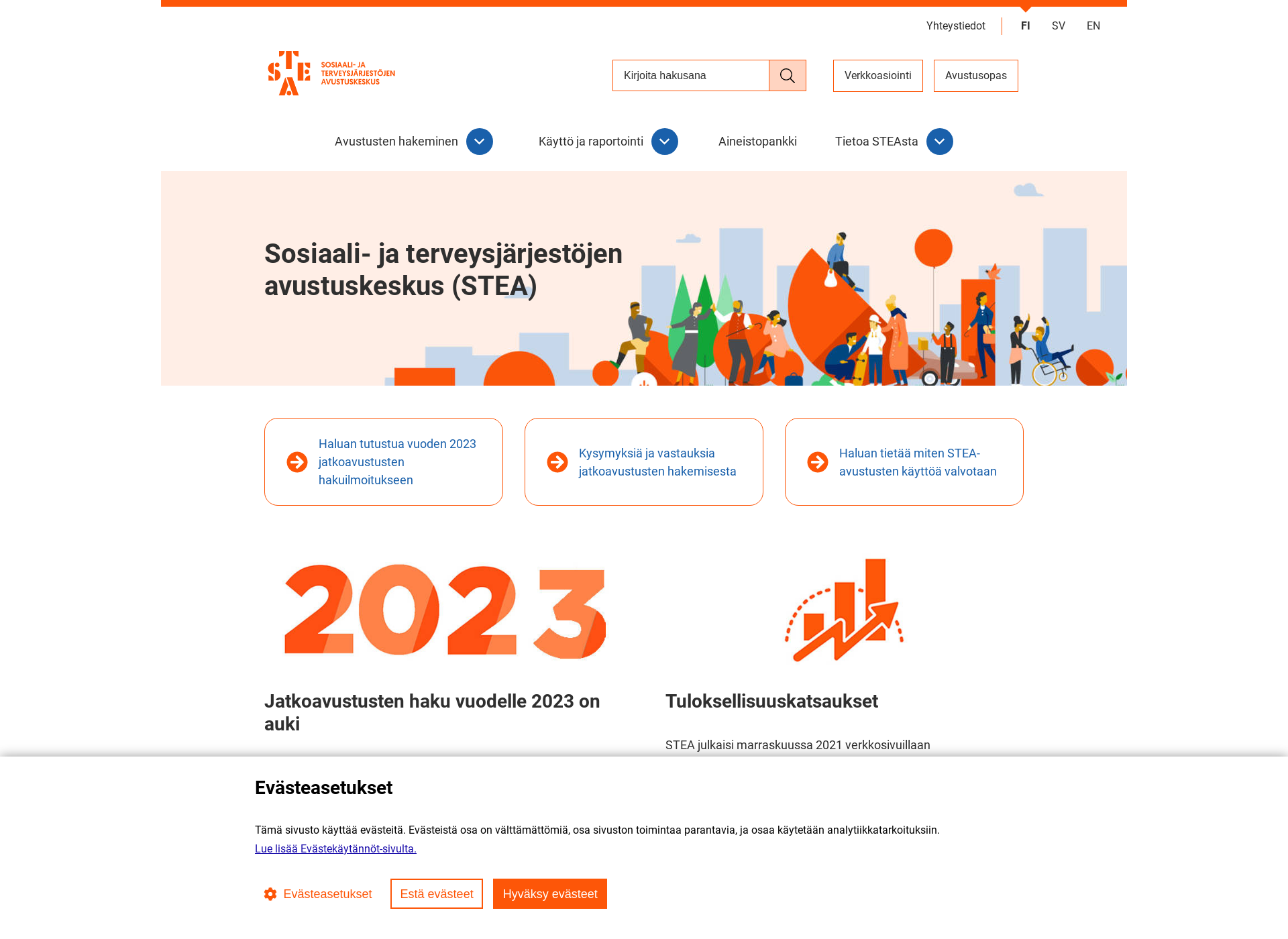 Screenshot for stea.fi