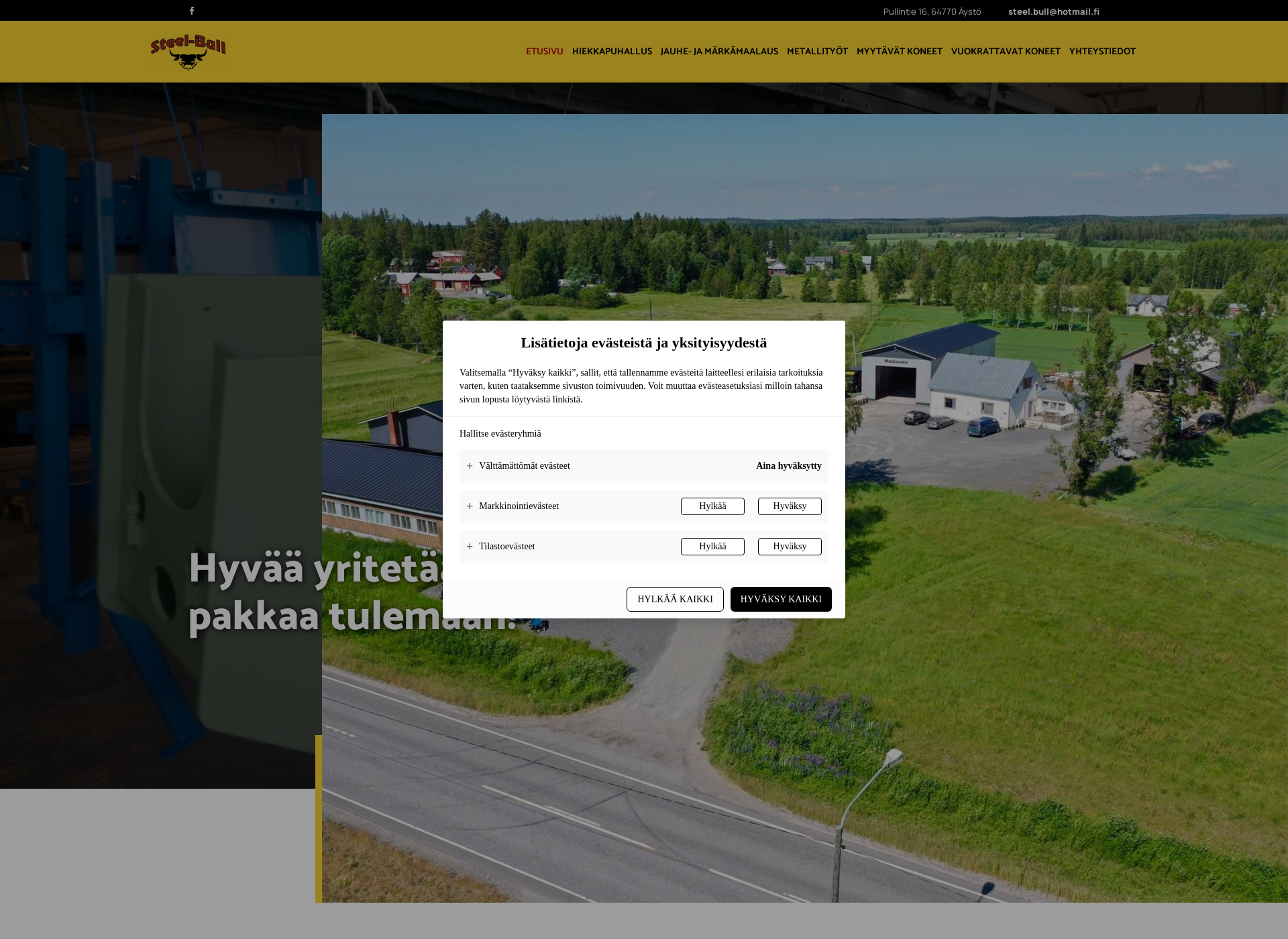 Screenshot for steel-bull.fi