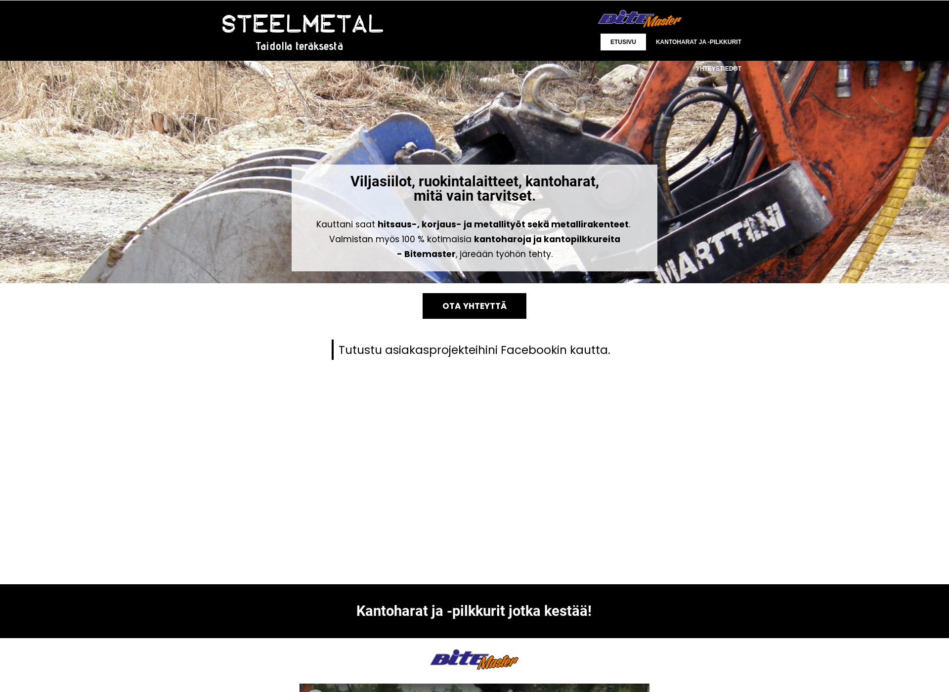 Skärmdump för steelmetal.fi