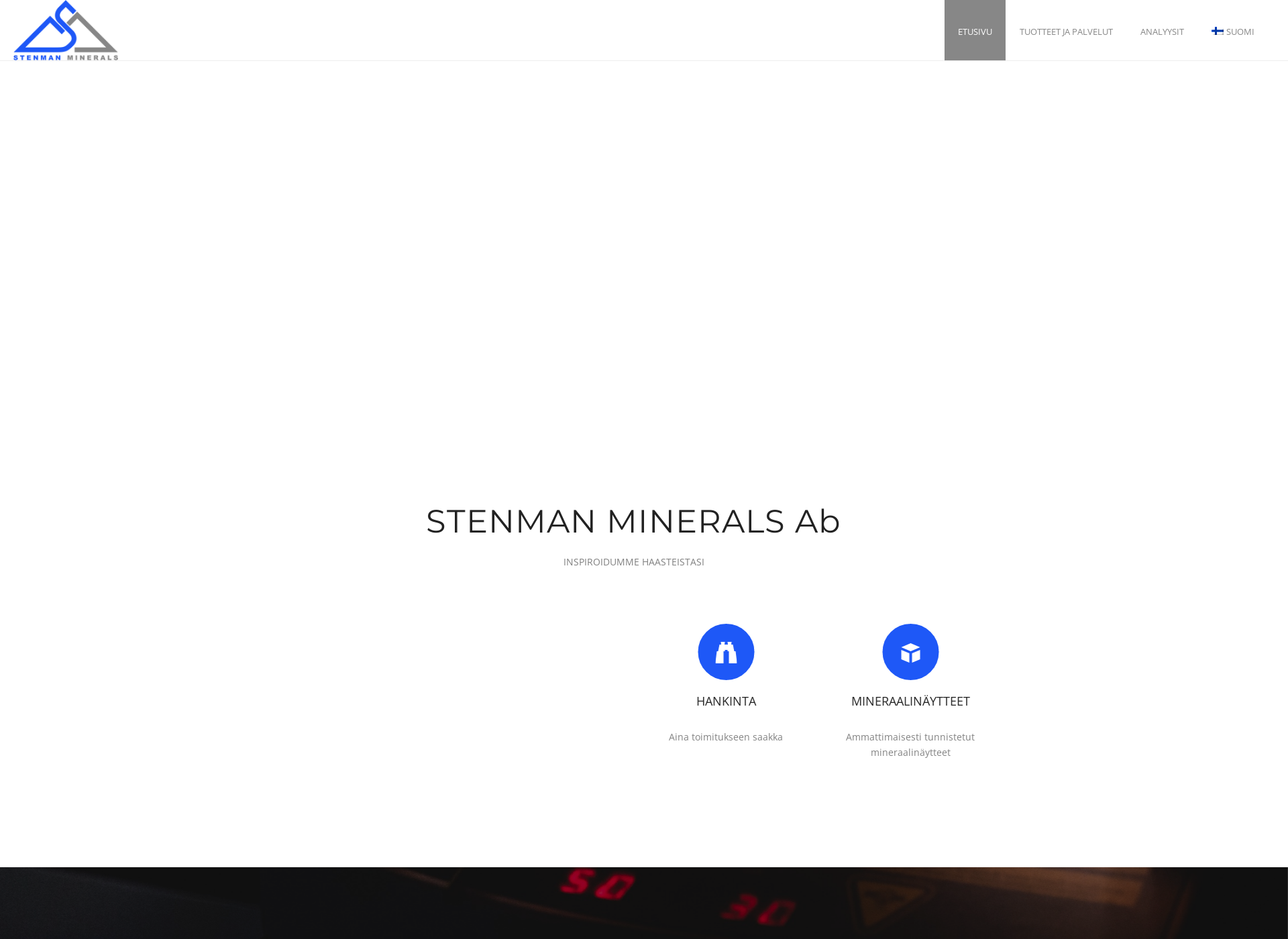 Screenshot for stenmanminerals.fi