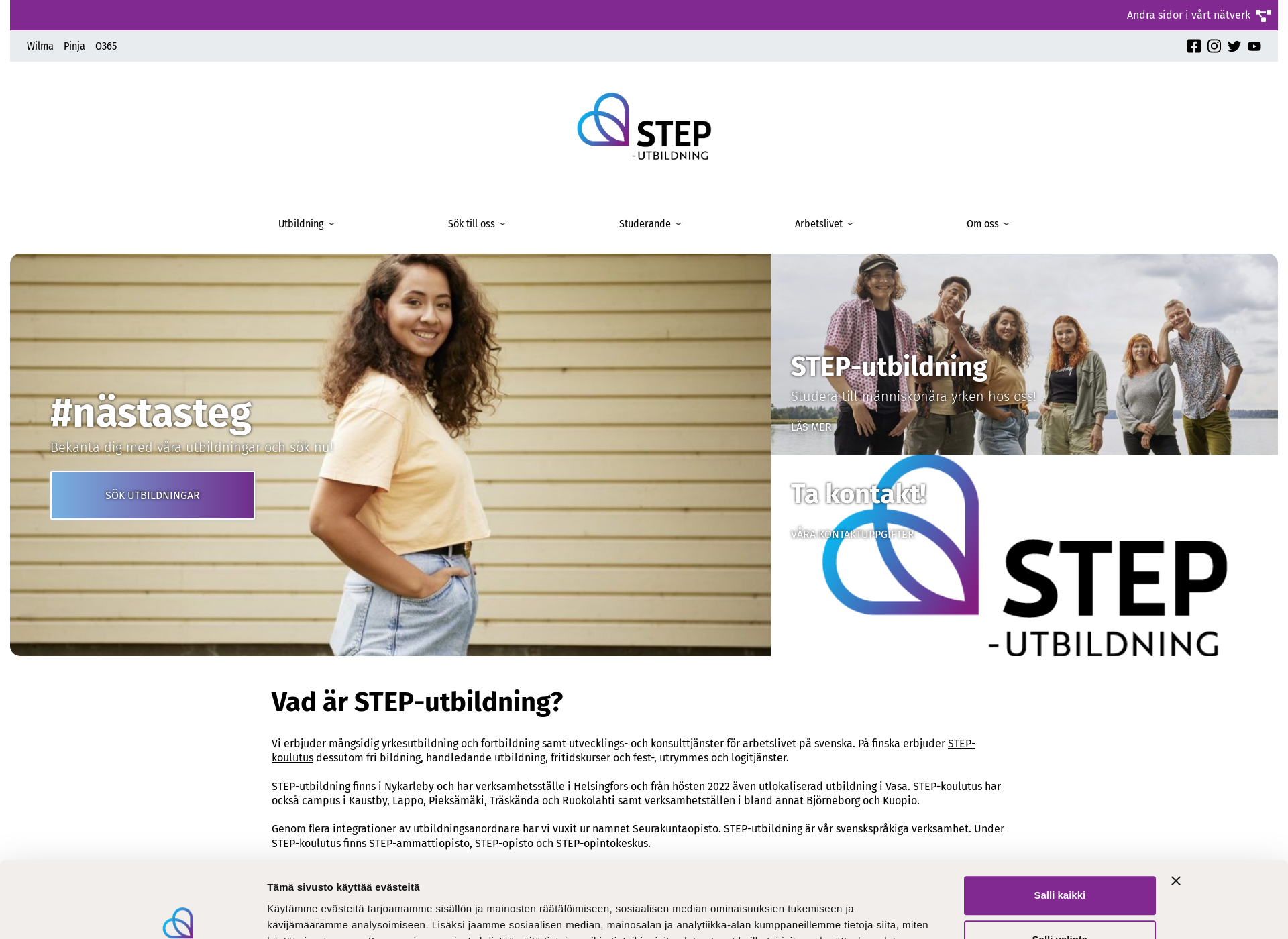 Screenshot for step-utbilding.fi