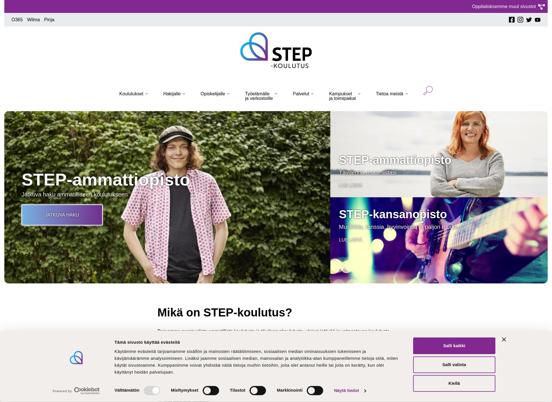 Skärmdump för step.fi