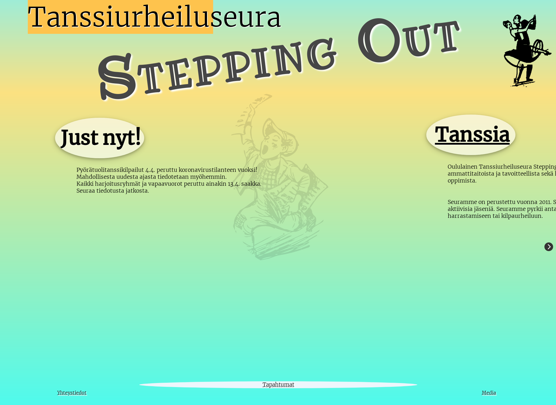 Screenshot for steppingout.fi