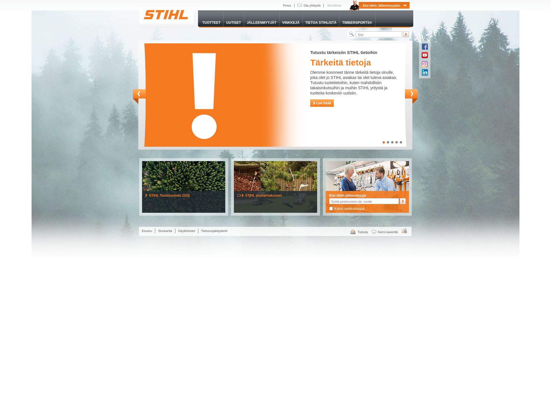 Screenshot for stihl-viking.fi